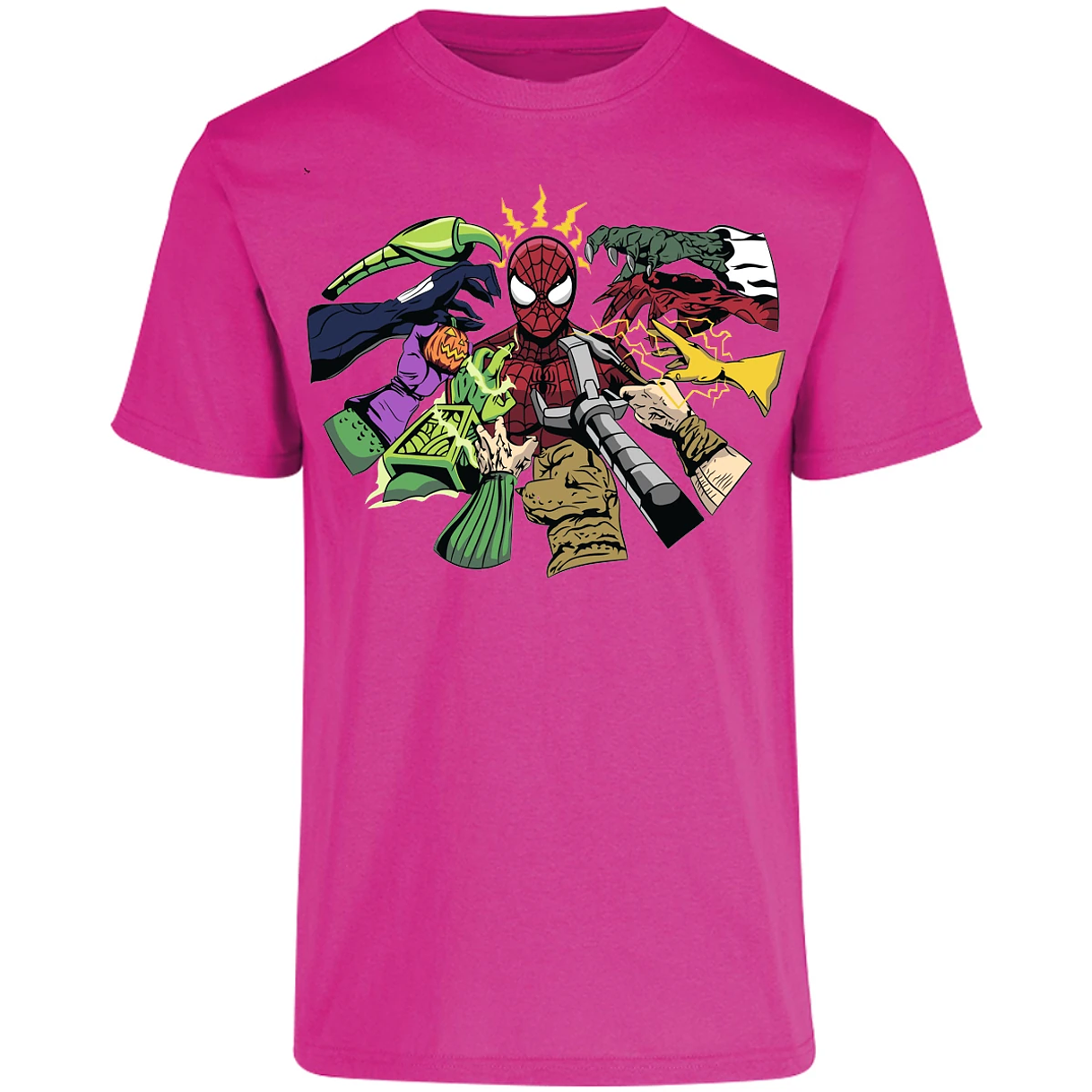 Playera Es De Series Y Peliculas Spiderman Manos Villanas para Adulto 8