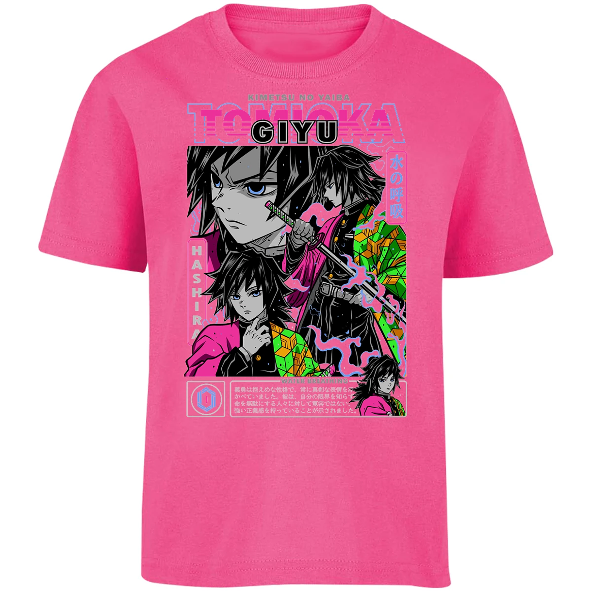 Playera Demon Slayer Tomioka para Niño 12