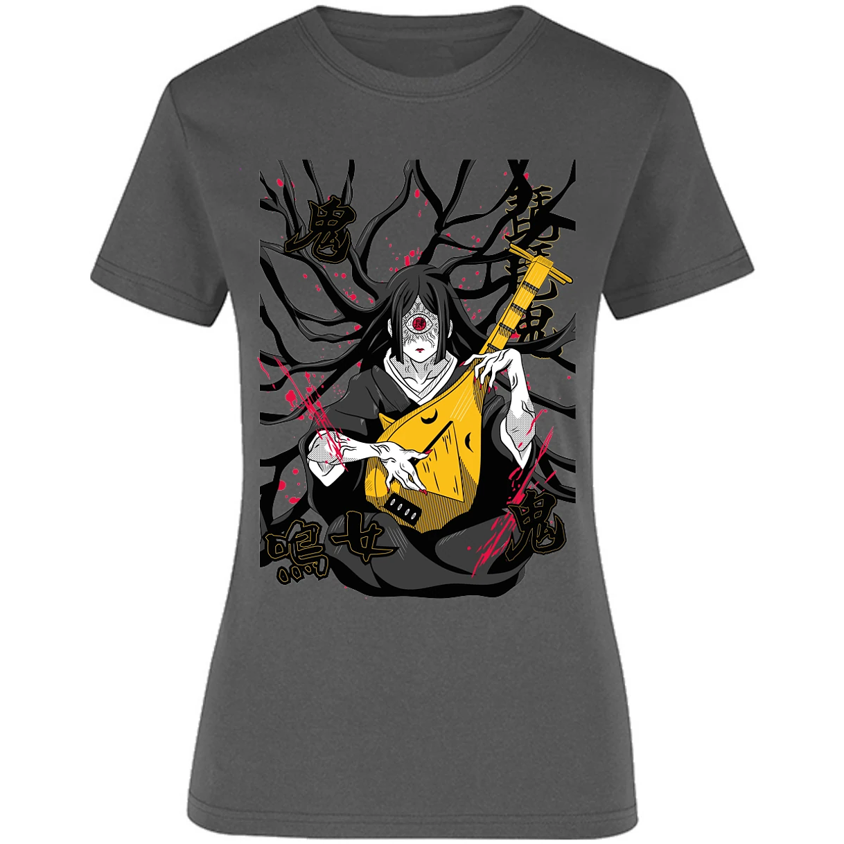 Blusa Demon Slayer Luna Superior Nakime Blusa para Mujer 13