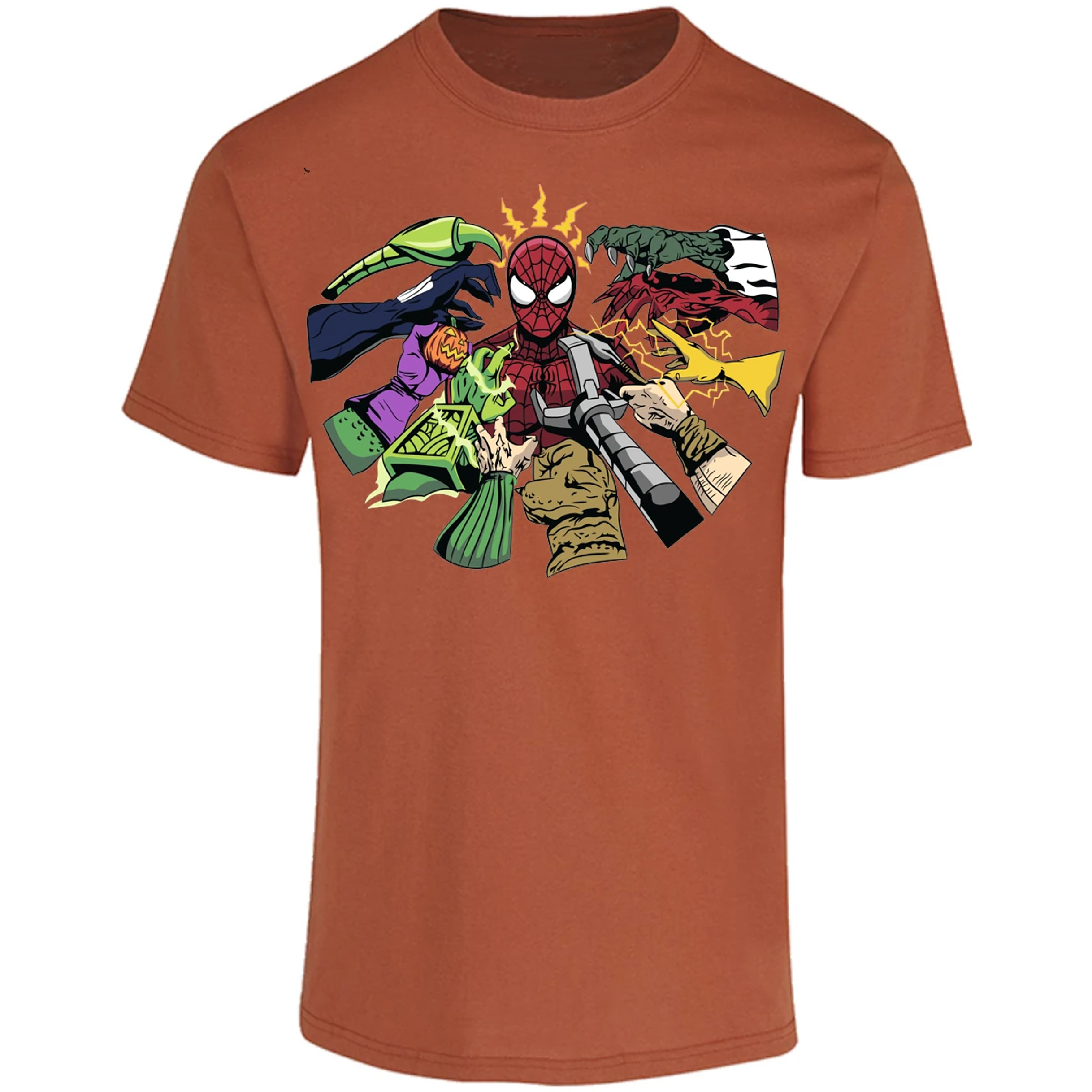 Playera Es De Series Y Peliculas Spiderman Manos Villanas para Adulto 25