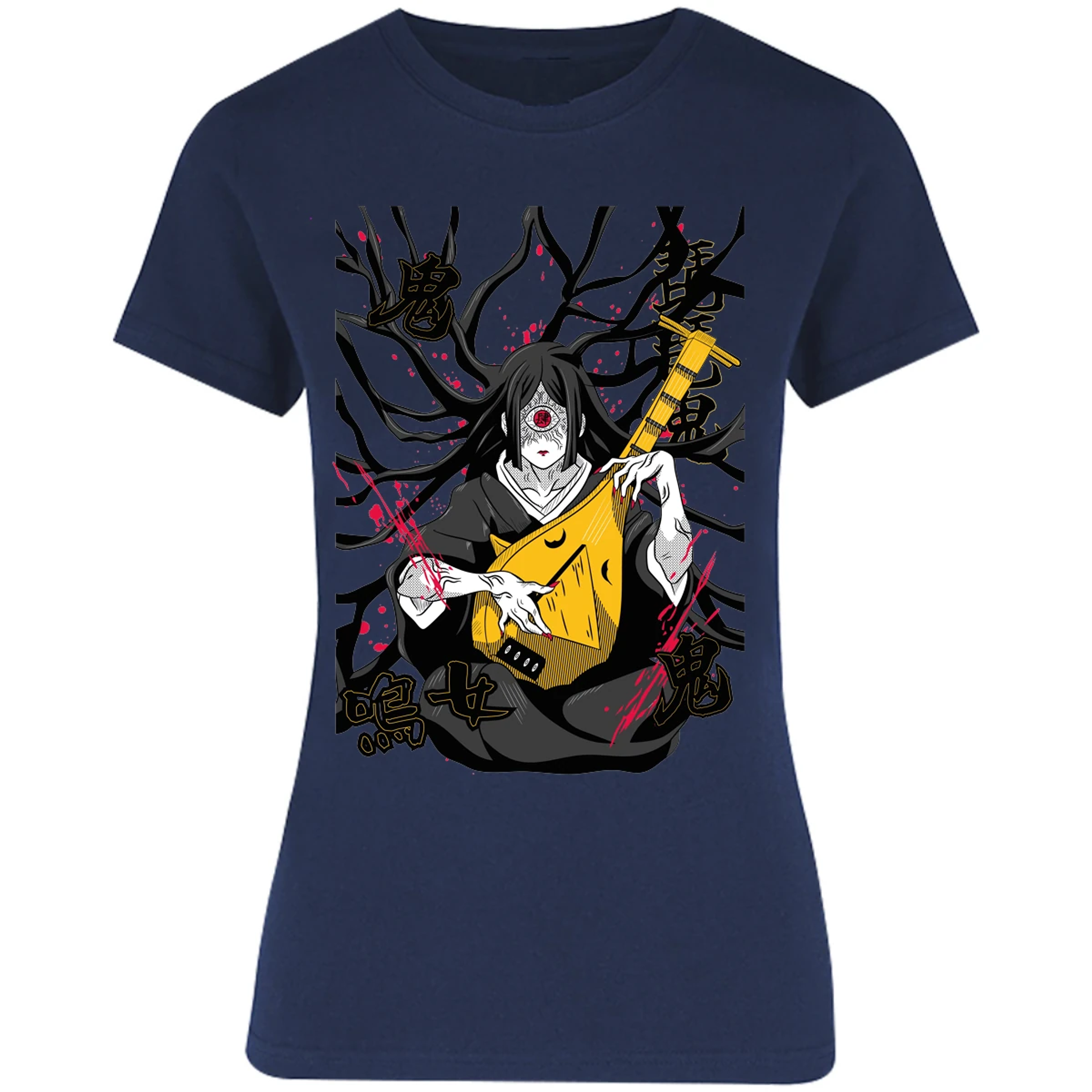 Blusa Demon Slayer Luna Superior Nakime Blusa para Mujer 14