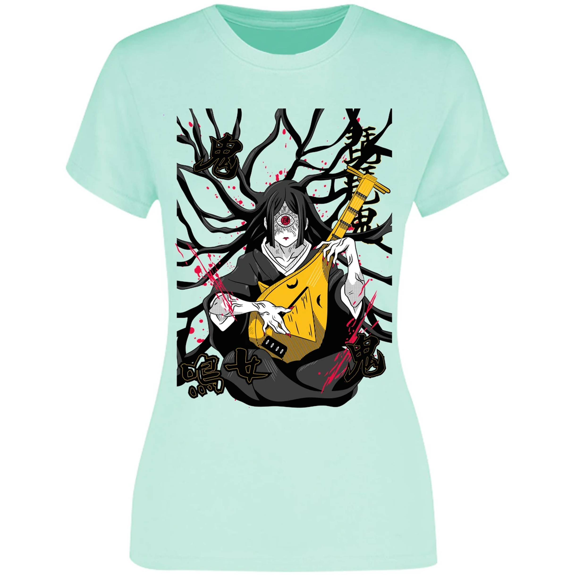Blusa Demon Slayer Luna Superior Nakime Blusa para Mujer 3