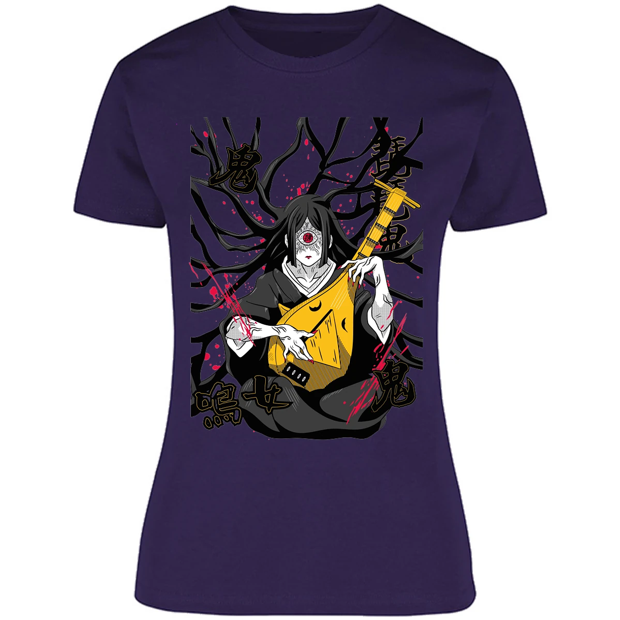 Blusa Demon Slayer Luna Superior Nakime Blusa para Mujer 18