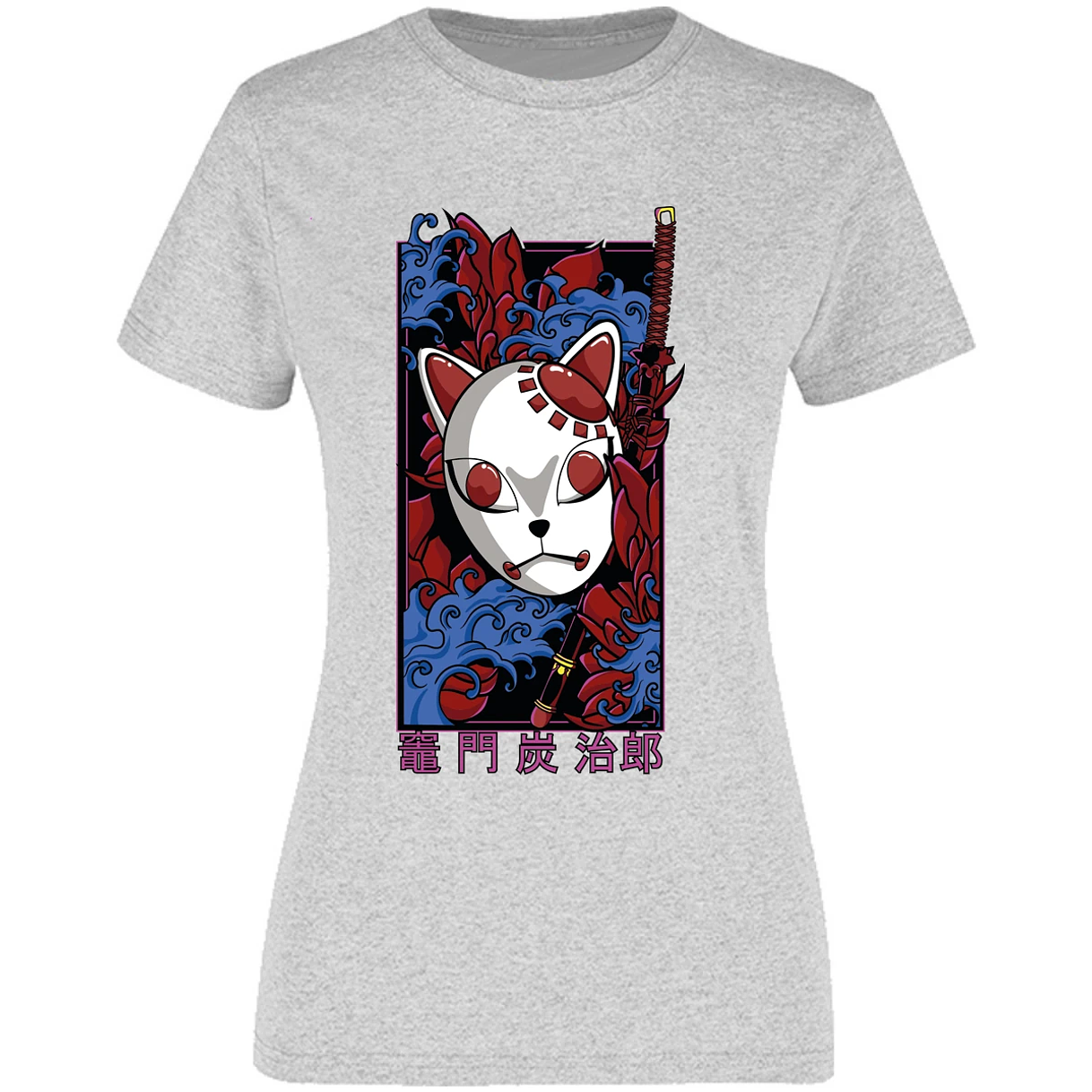 Blusa Demon Slayer Mascaras Kimetsu No Yaiba Blusa para Mujer 5