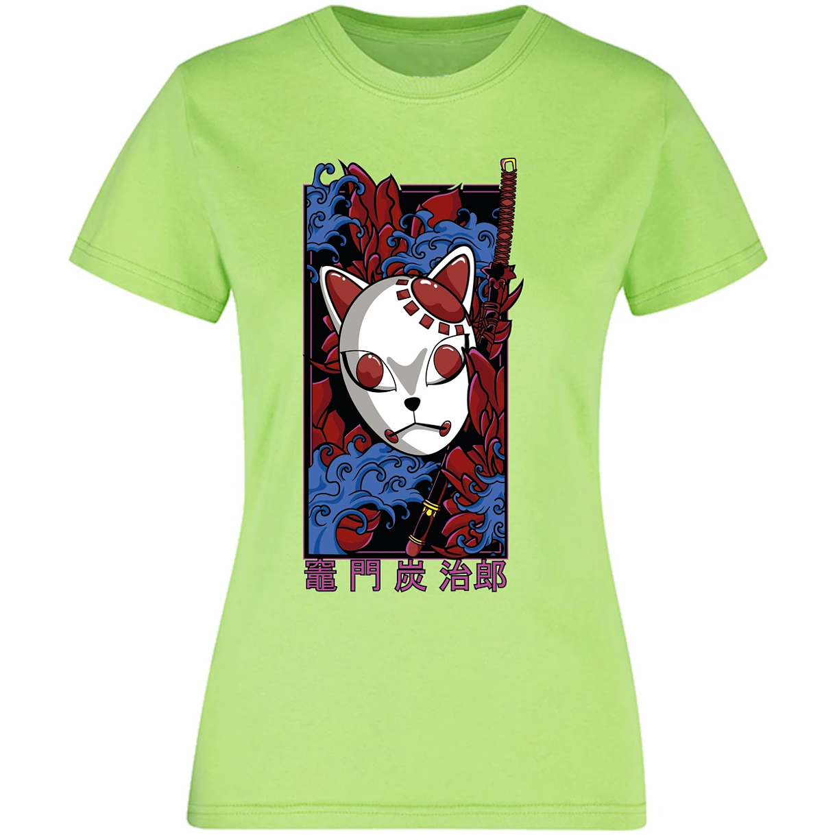 Blusa Demon Slayer Mascaras Kimetsu No Yaiba Blusa para Mujer 14