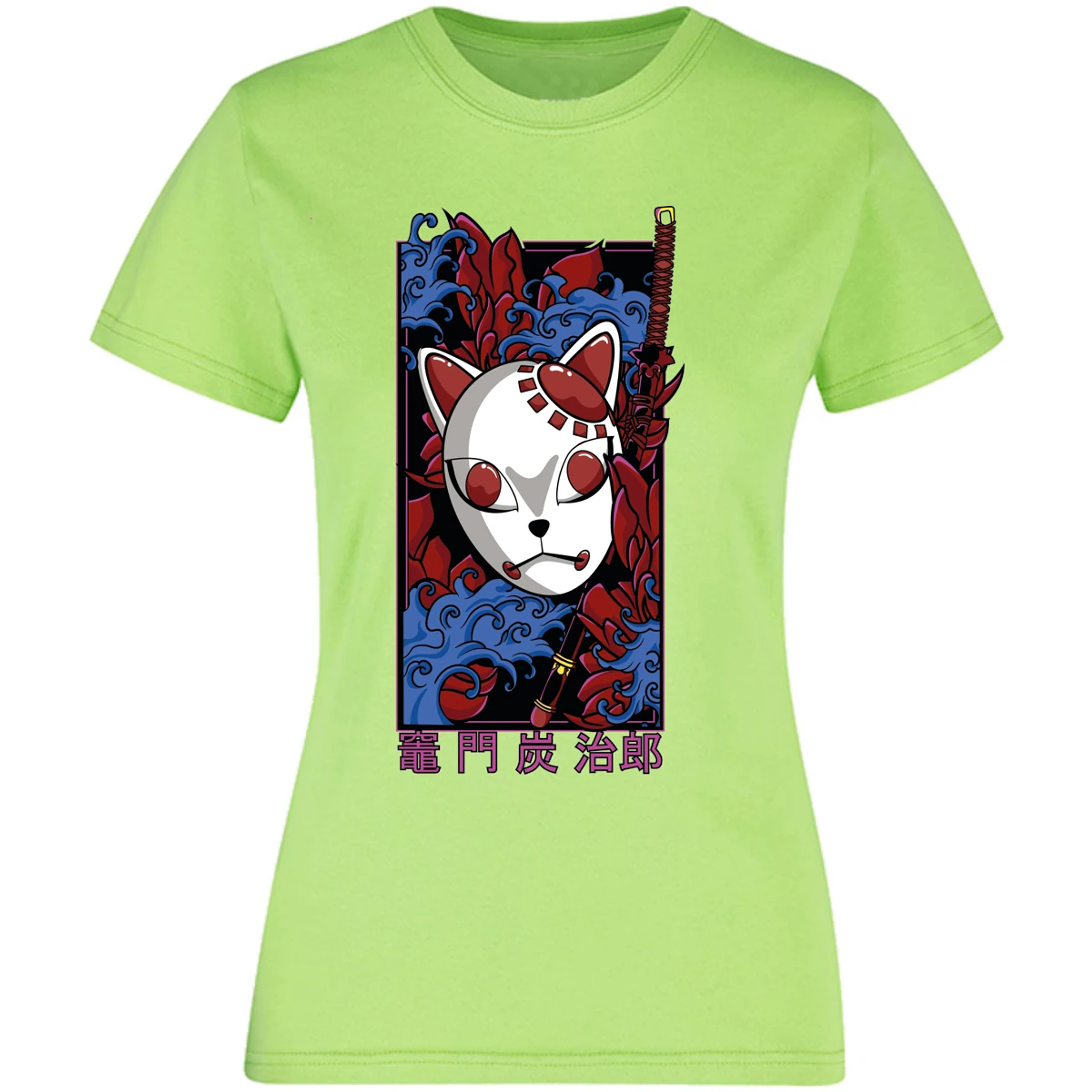 Blusa Demon Slayer Mascaras Kimetsu No Yaiba Blusa para Mujer 14