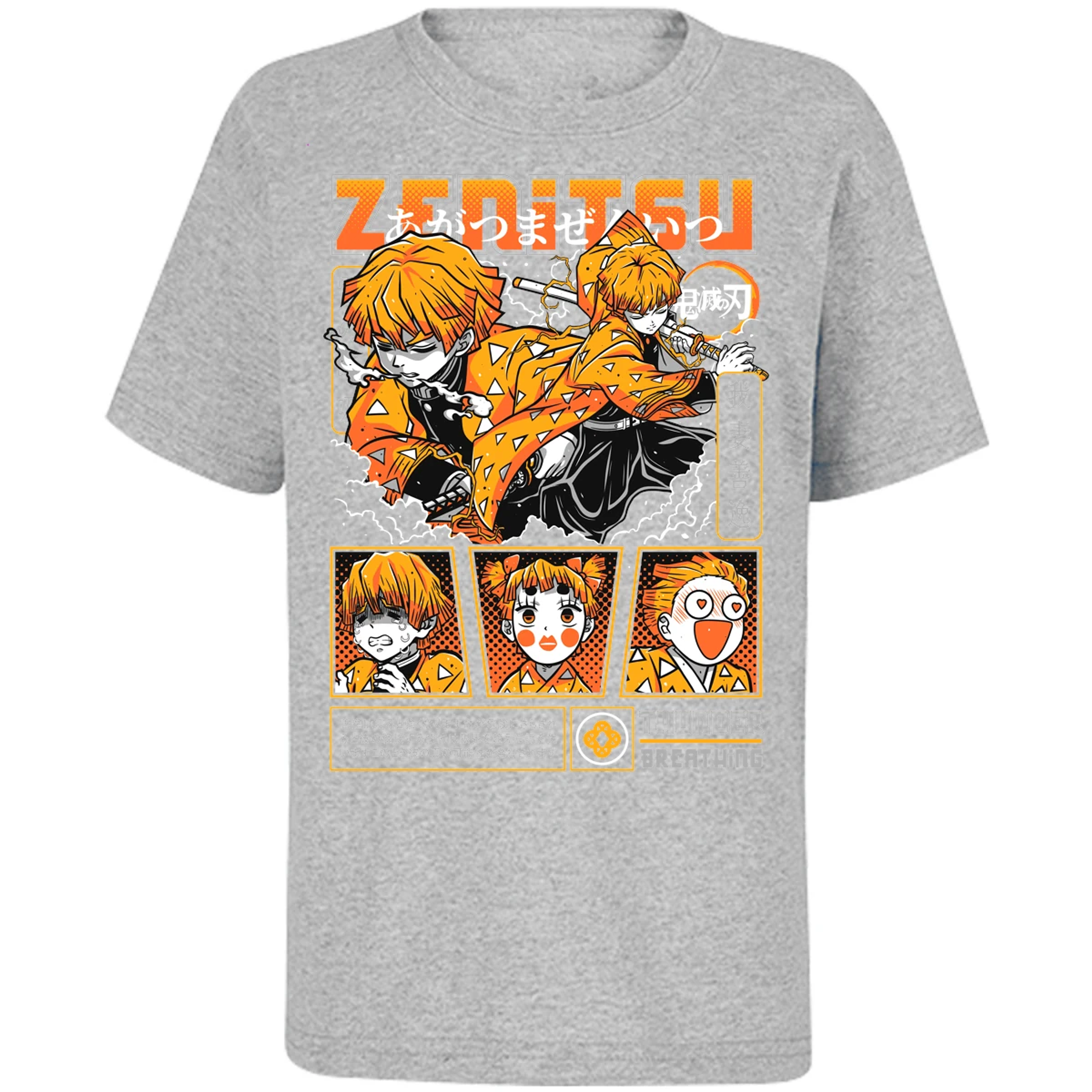 Playera Demon Slayer Zenitsu para Niño 2