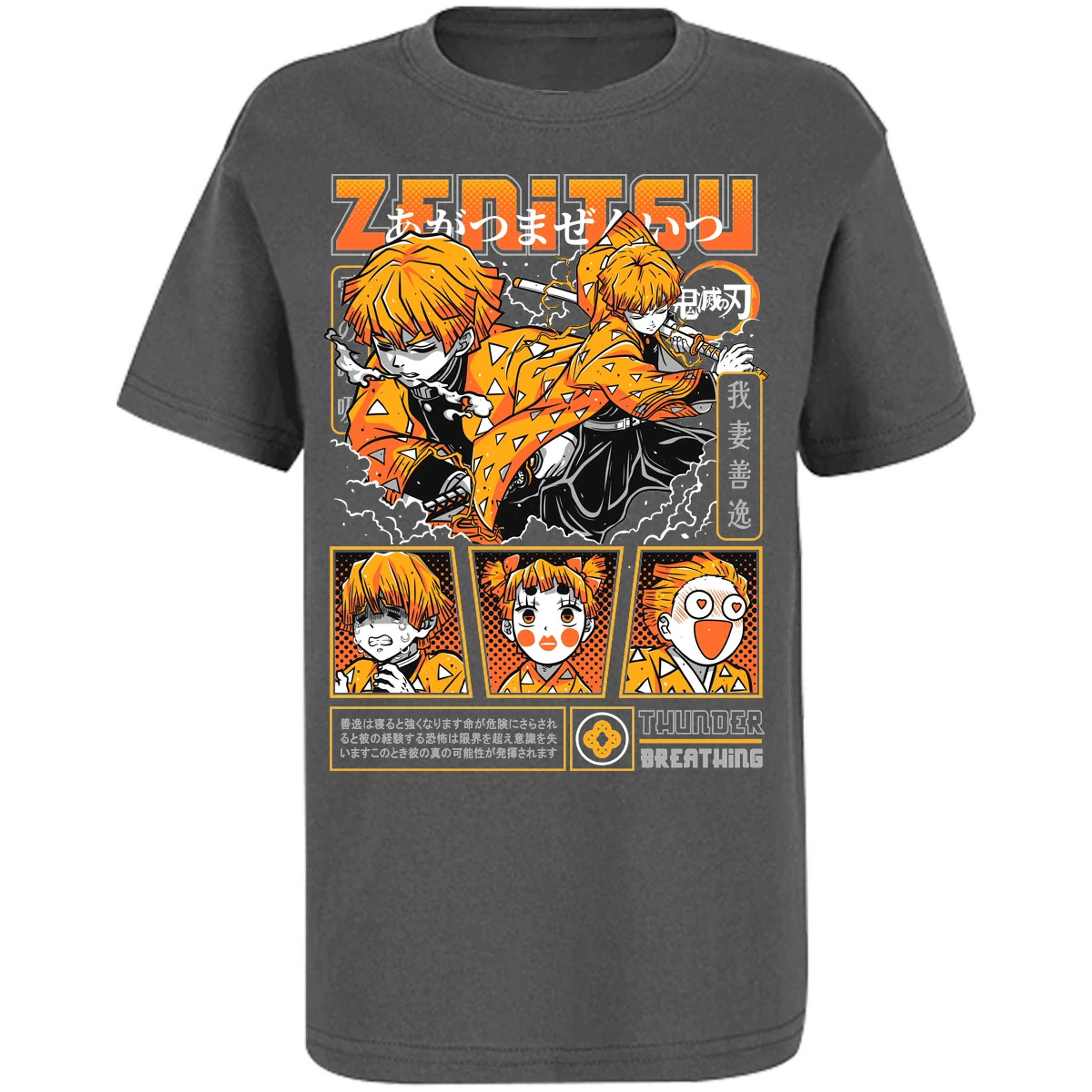 Playera Demon Slayer Zenitsu para Niño 11