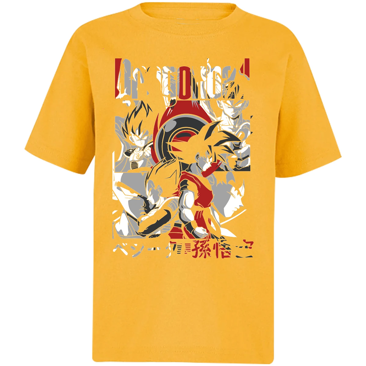Playera Dragon Ball Goku Vegeta para Niño 5