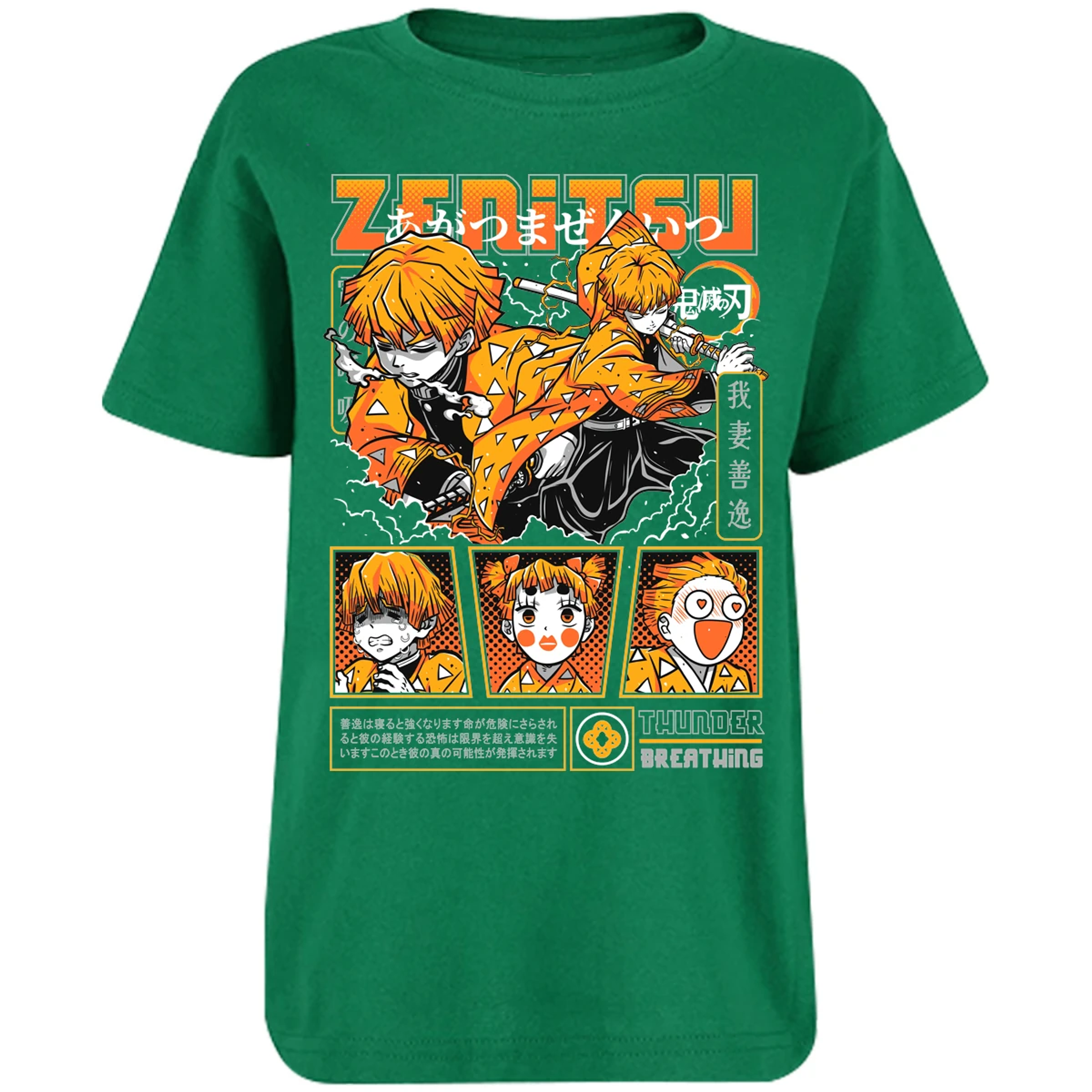 Playera Demon Slayer Zenitsu para Niño 1