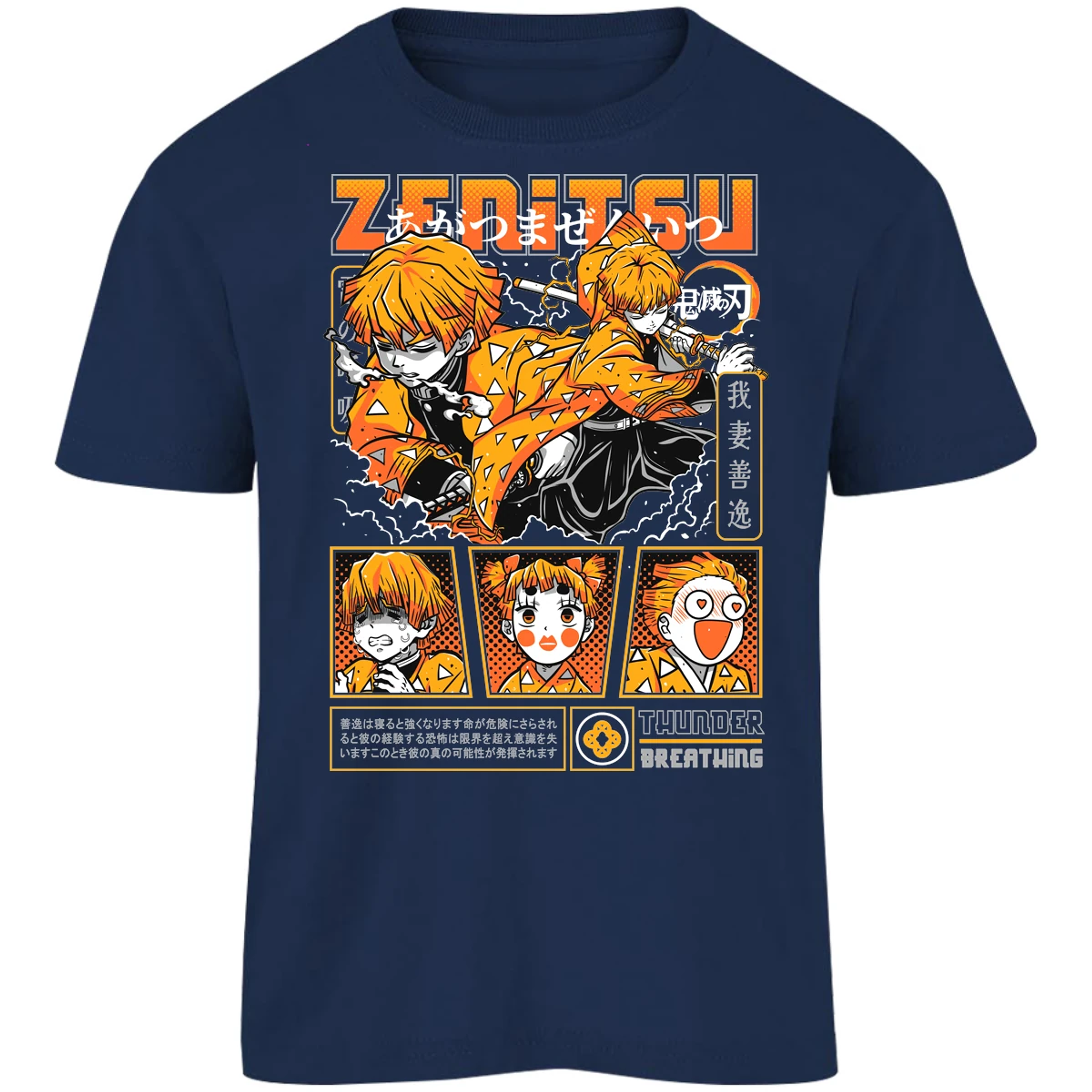 Playera Demon Slayer Zenitsu para Niño 16