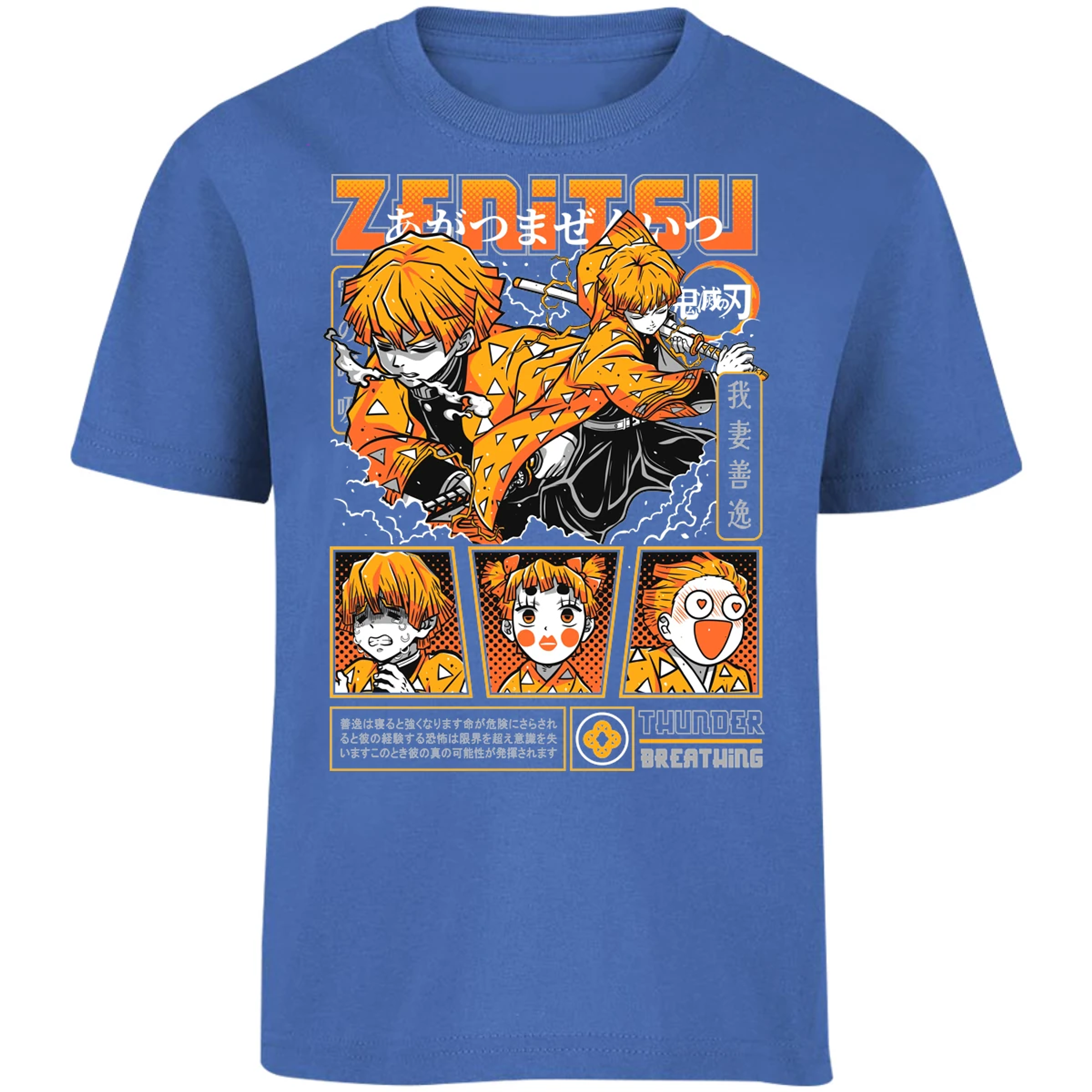 Playera Demon Slayer Zenitsu para Niño 15