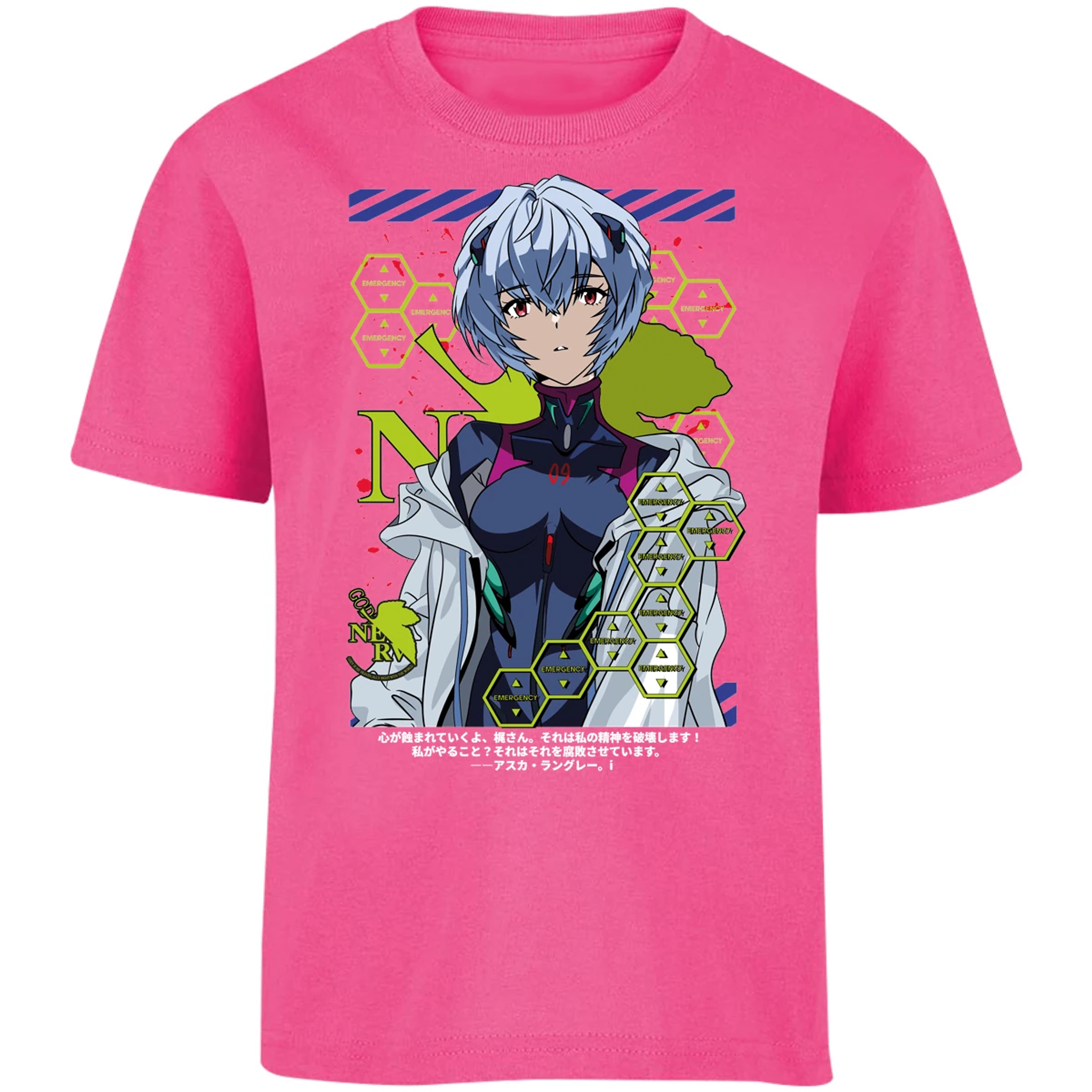 Playera Evangelion Rei Ayanami para Niño 13