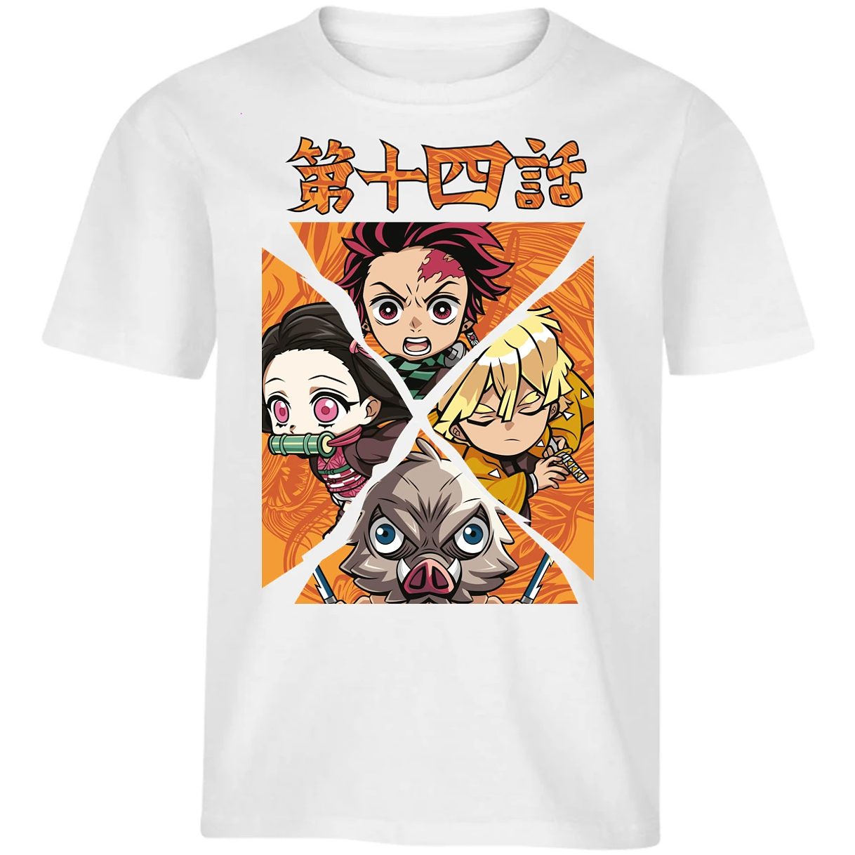 Playera Demon Slayer Demon Salayer Chibi para Niño 12