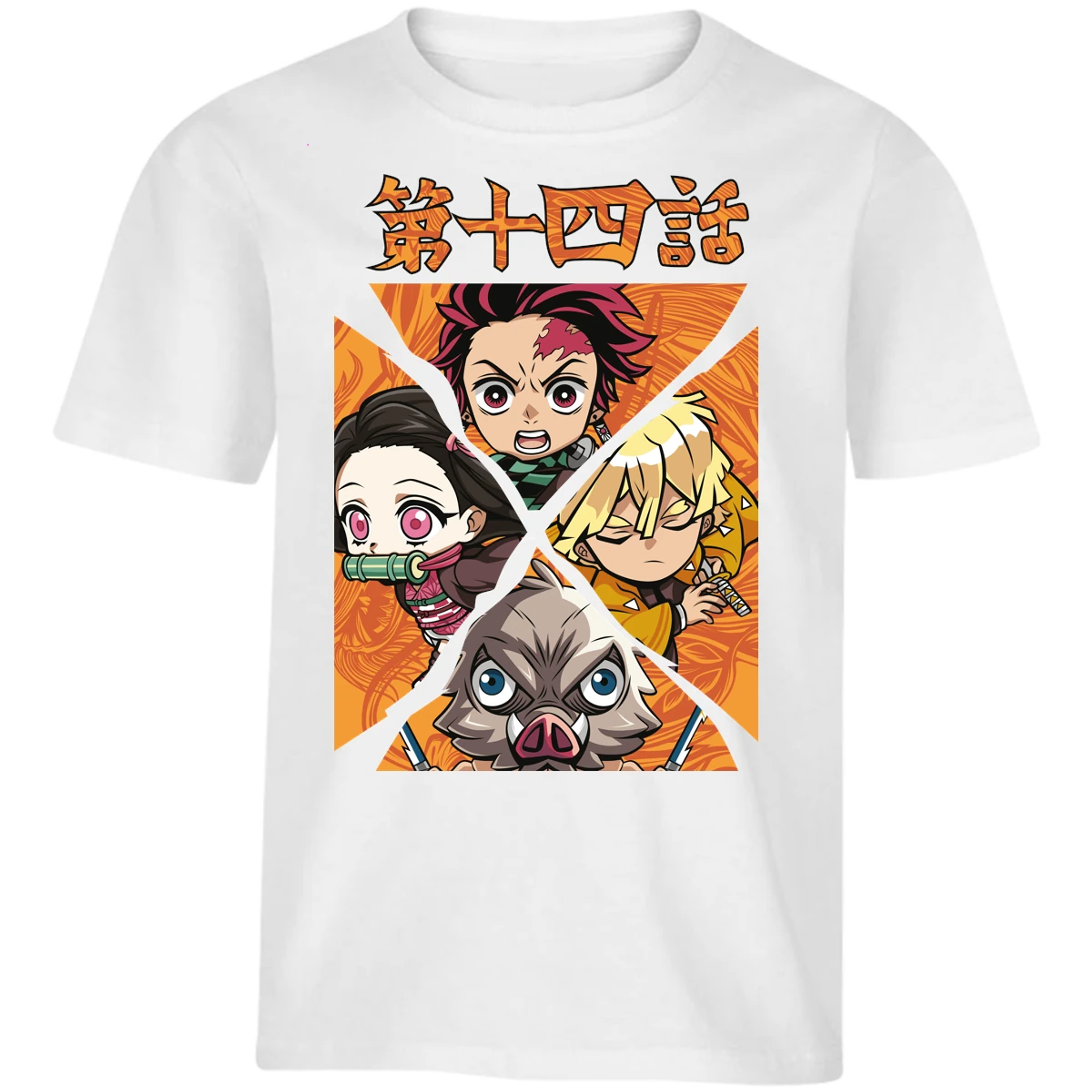 Playera Demon Slayer Demon Salayer Chibi para Niño 12