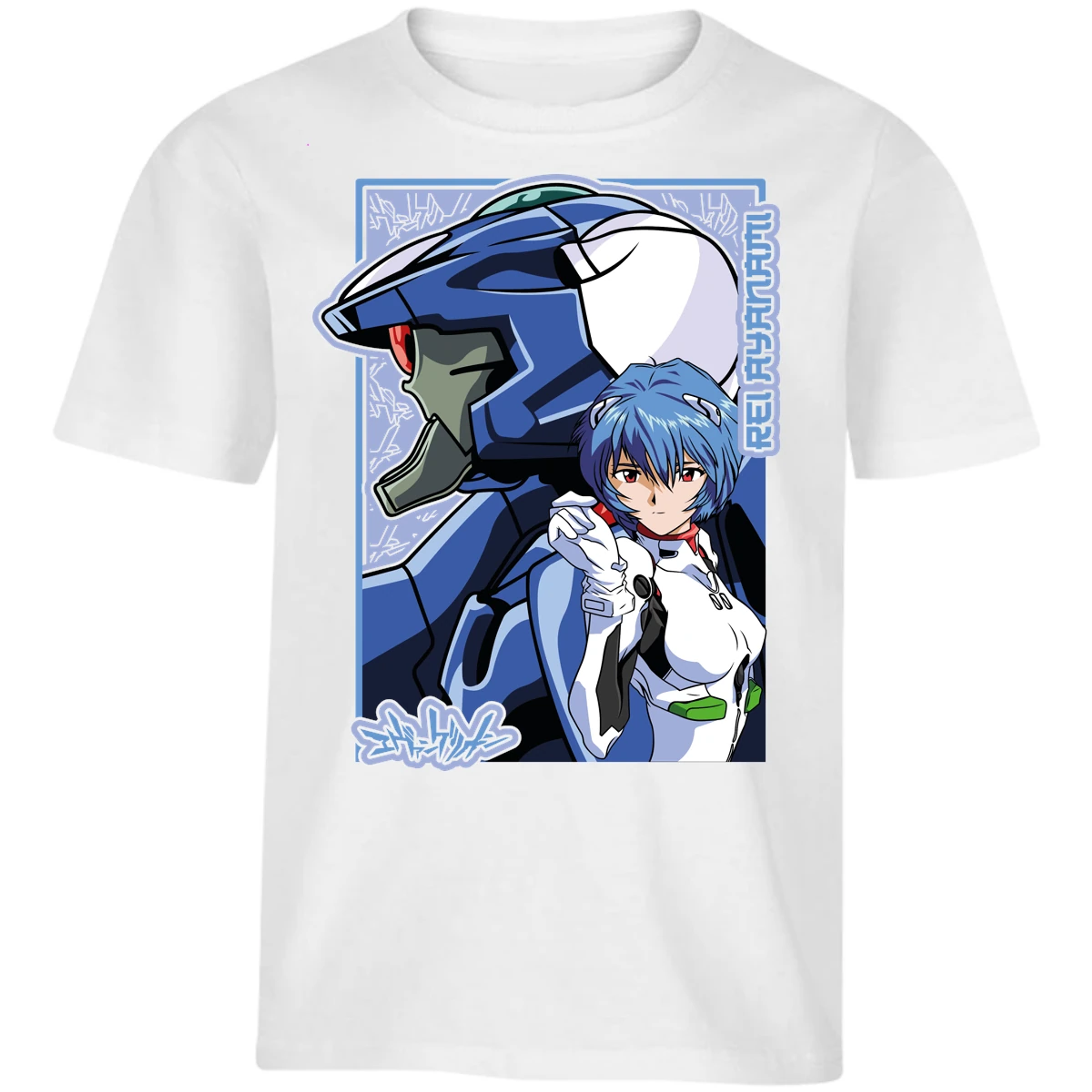 Playera Evangelion Rei Eva 02 para Niño 9