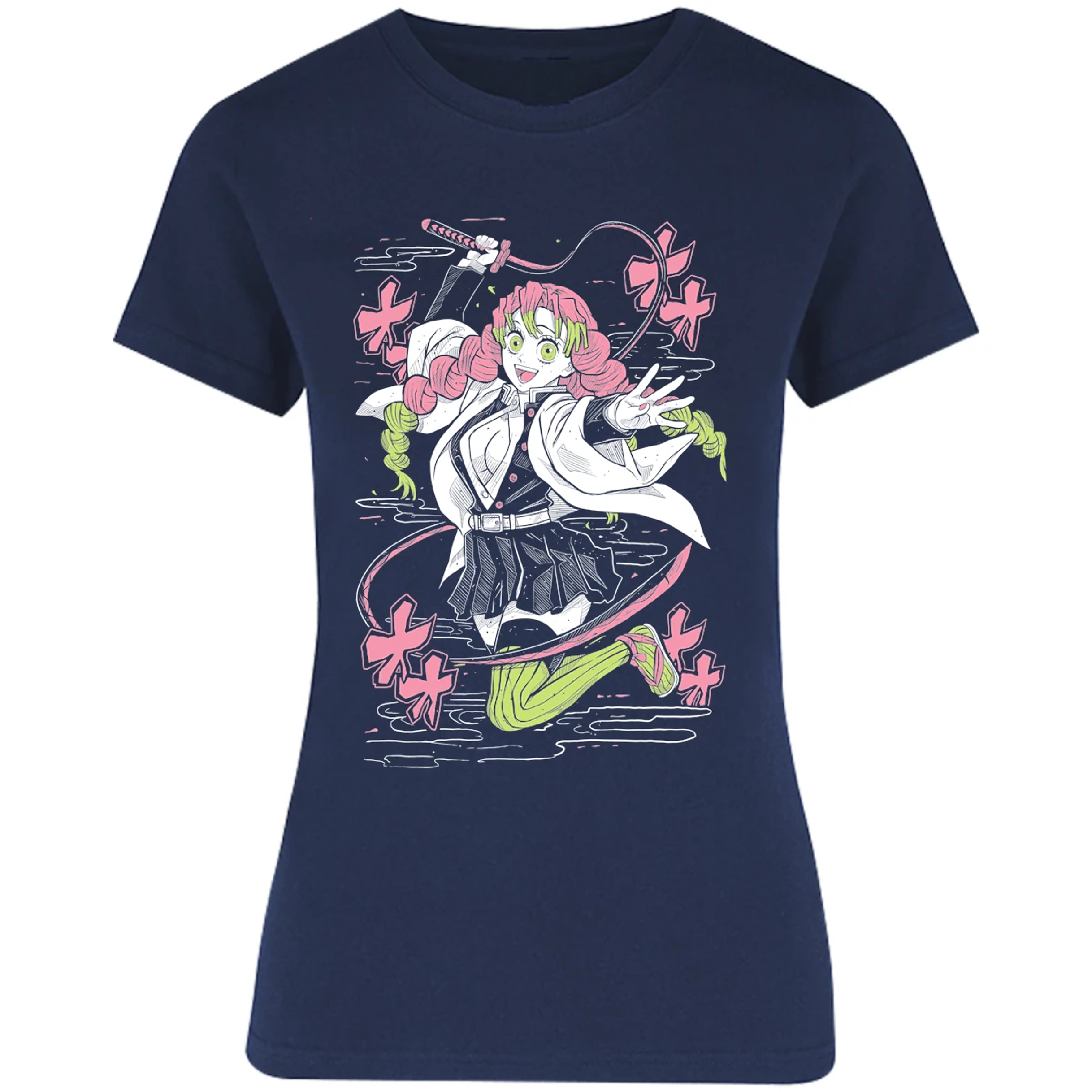 Blusa Demon Slayer Mitsuri Blusa para Mujer 11