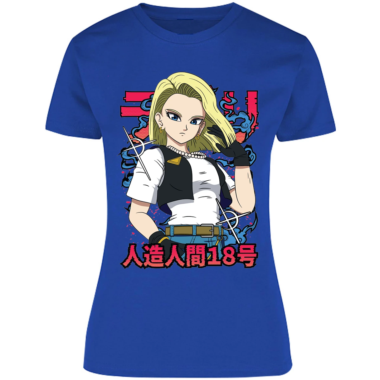 Blusa Dragon Ball Androide 18 Anime Blusa para Mujer 16