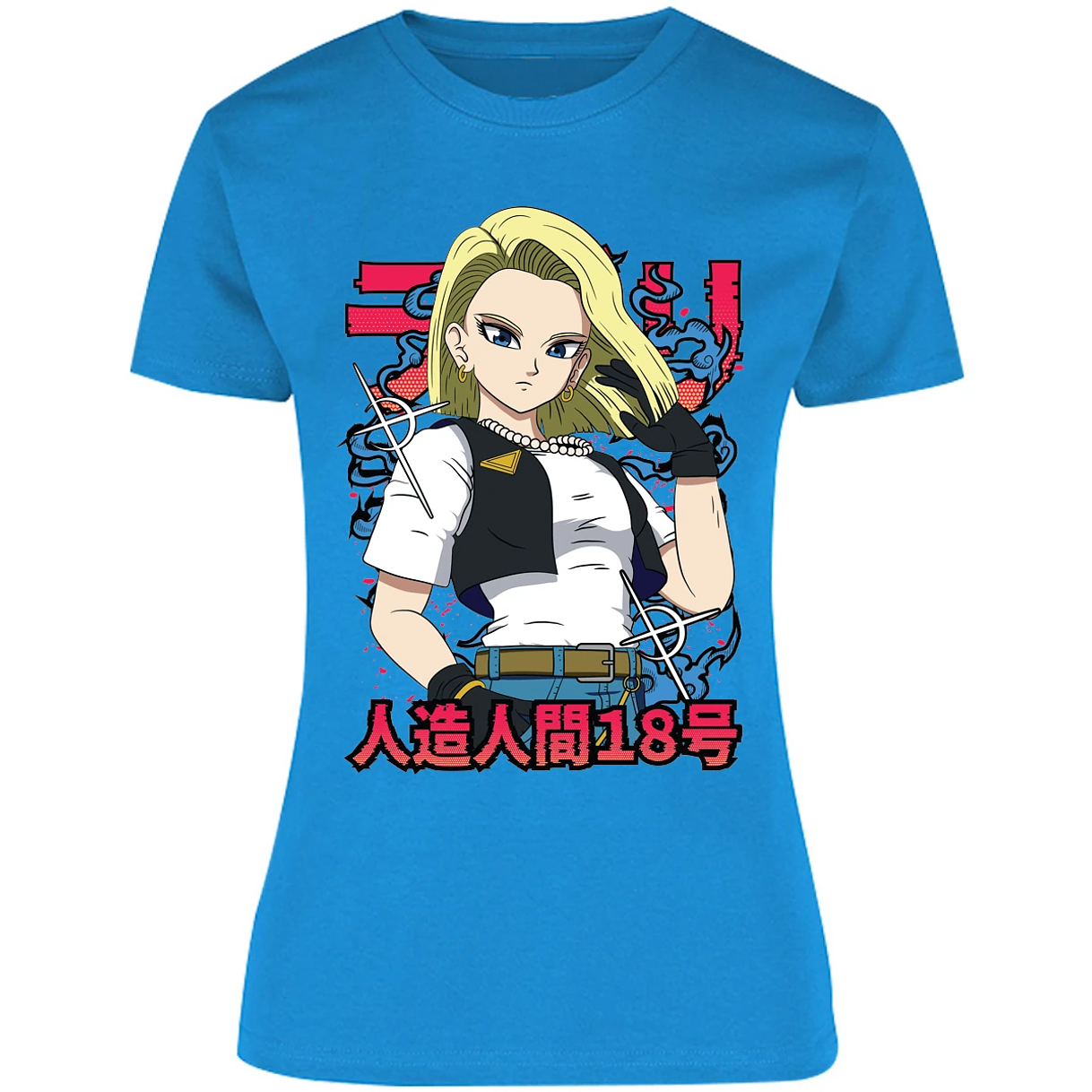 Blusa Dragon Ball Androide 18 Anime Blusa para Mujer 18
