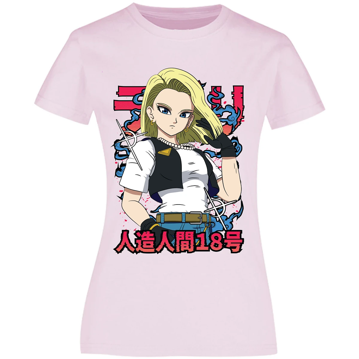 Blusa Dragon Ball Androide 18 Anime Blusa para Mujer 10