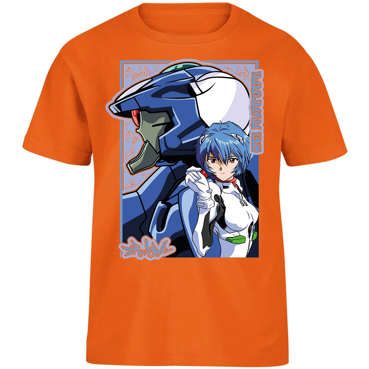 Playera Evangelion Rei Eva 02 para Niño 17