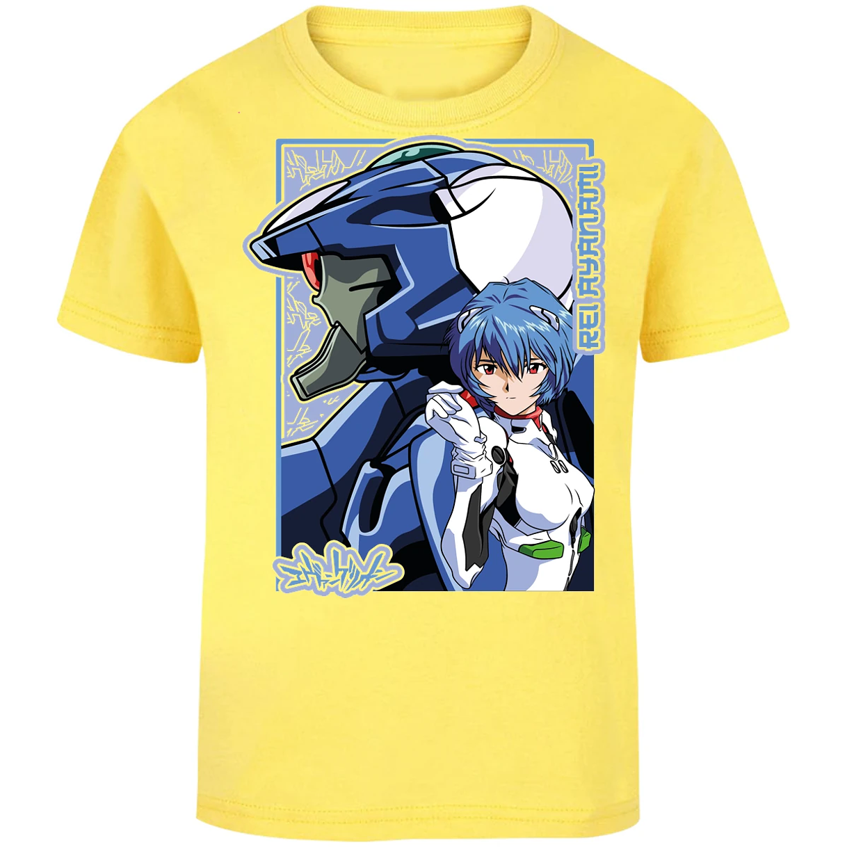 Playera Evangelion Rei Eva 02 para Niño 7