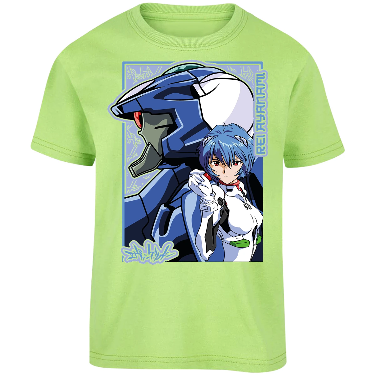 Playera Evangelion Rei Eva 02 para Niño 16
