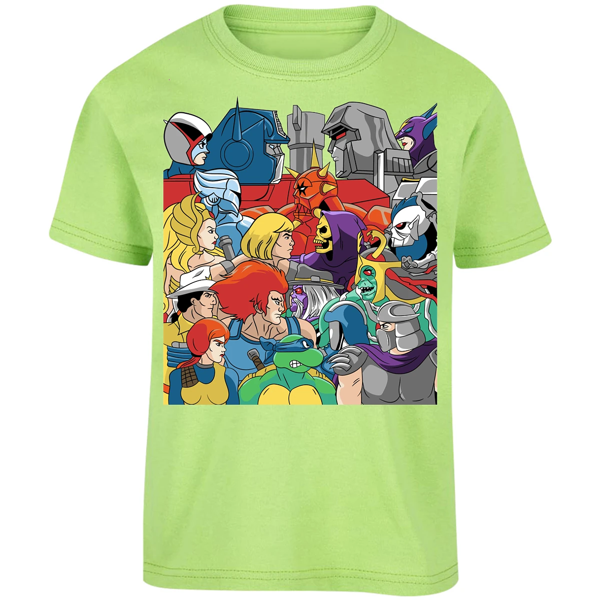 Playera Es De Series Y Peliculas Heroes Y Villanos Retro para Niño 7