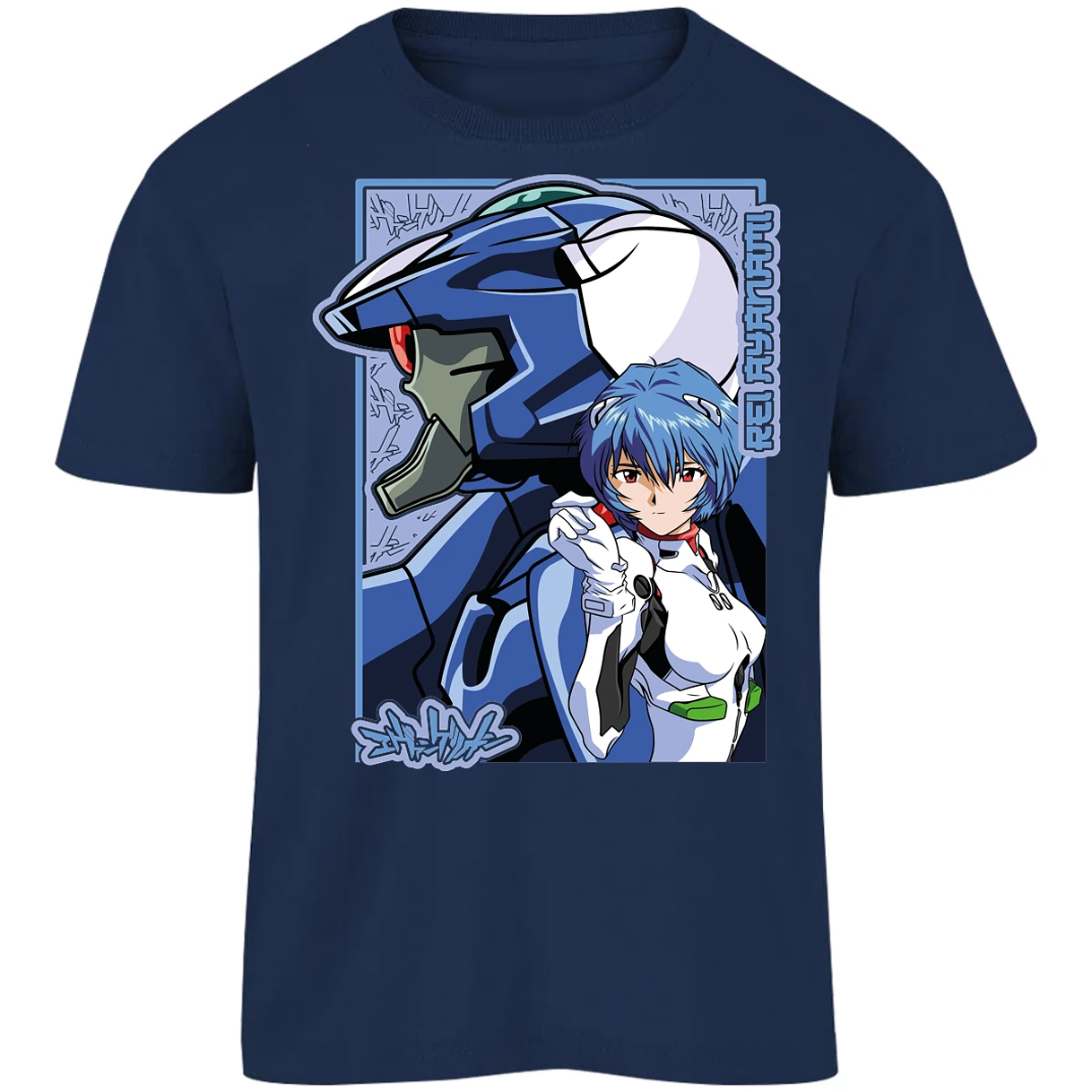 Playera Evangelion Rei Eva 02 para Niño 4