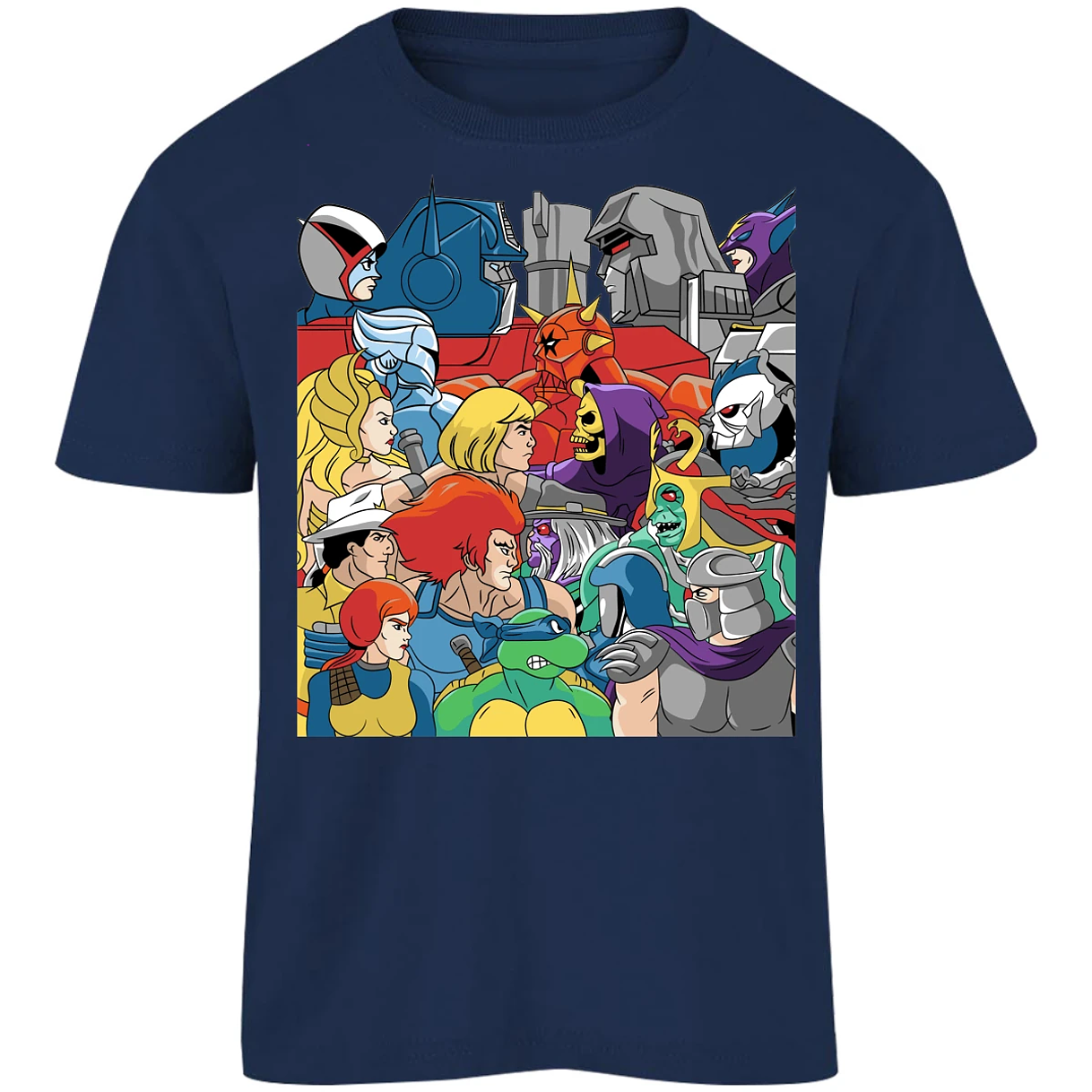 Playera Es De Series Y Peliculas Heroes Y Villanos Retro para Niño 14