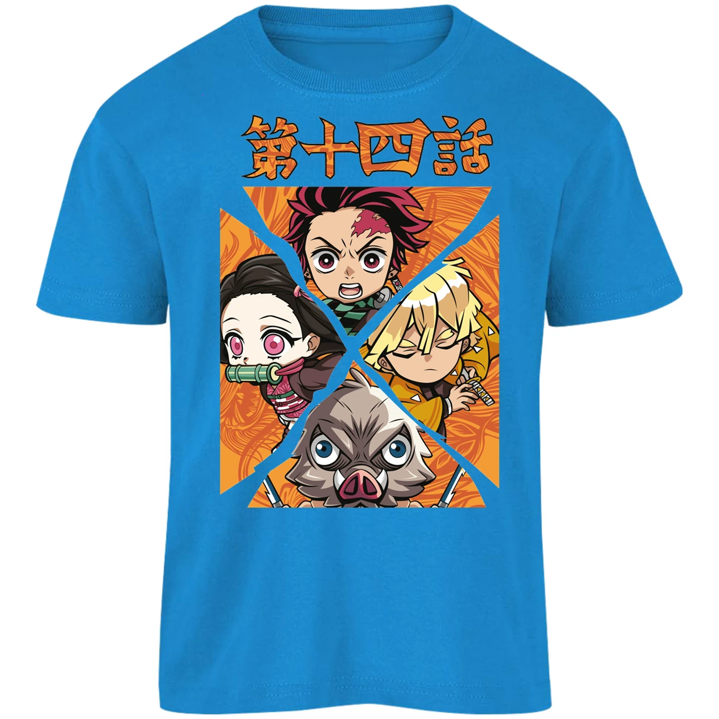 Playera Demon Slayer Demon Salayer Chibi para Niño 7