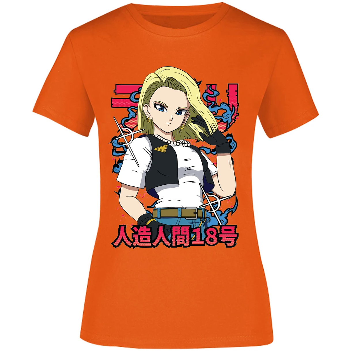 Blusa Dragon Ball Androide 18 Anime Blusa para Mujer 9