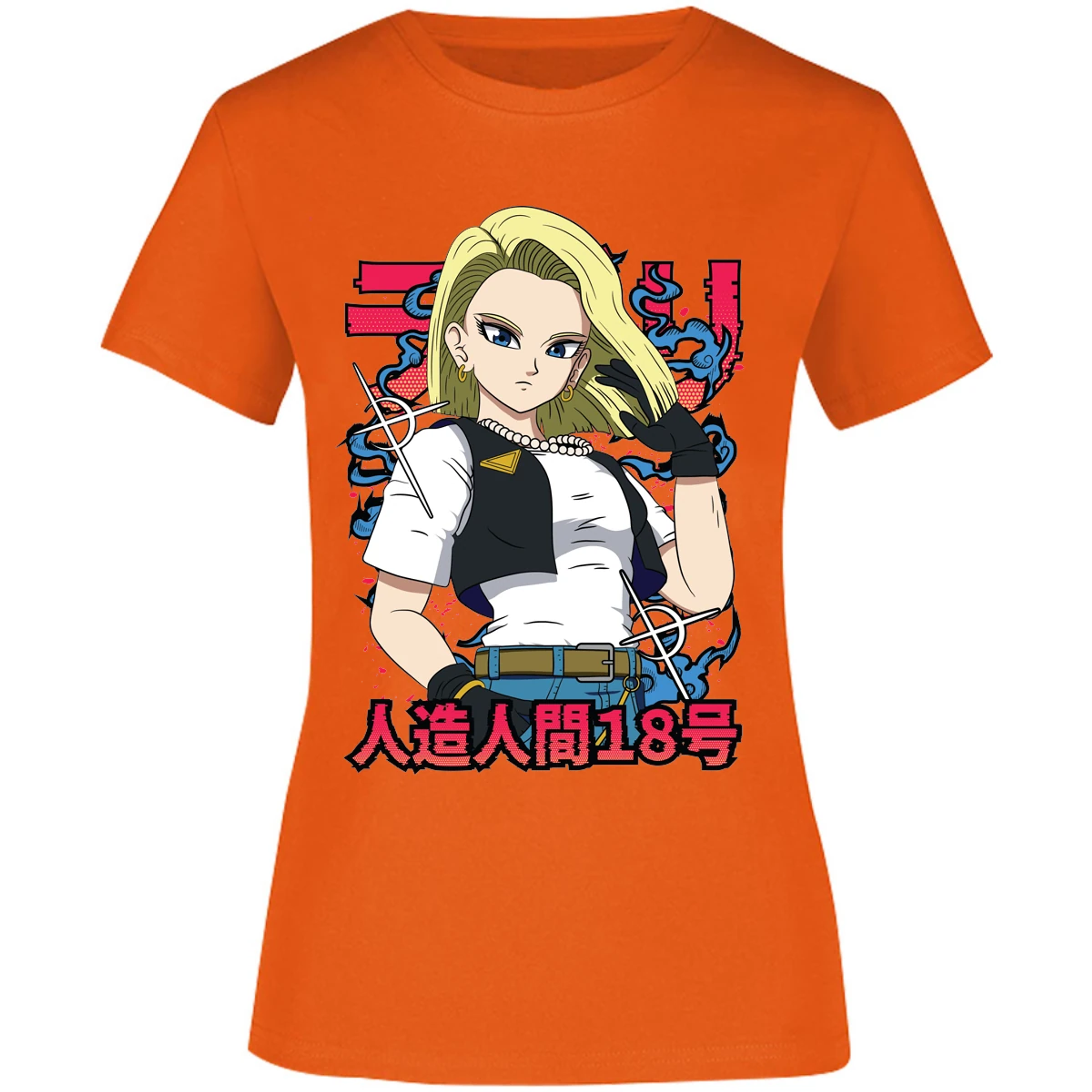 Blusa Dragon Ball Androide 18 Anime Blusa para Mujer 9