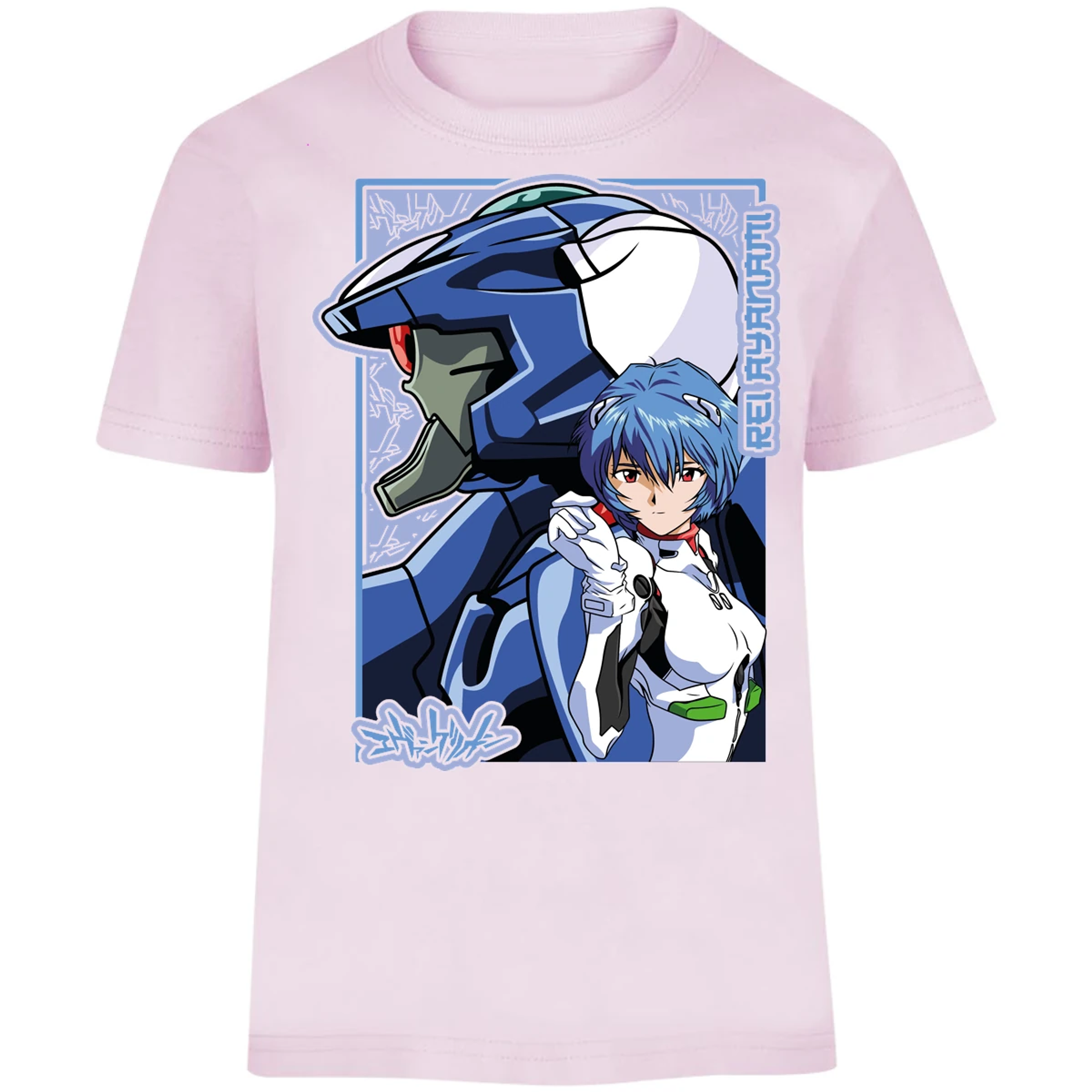 Playera Evangelion Rei Eva 02 para Niño 10