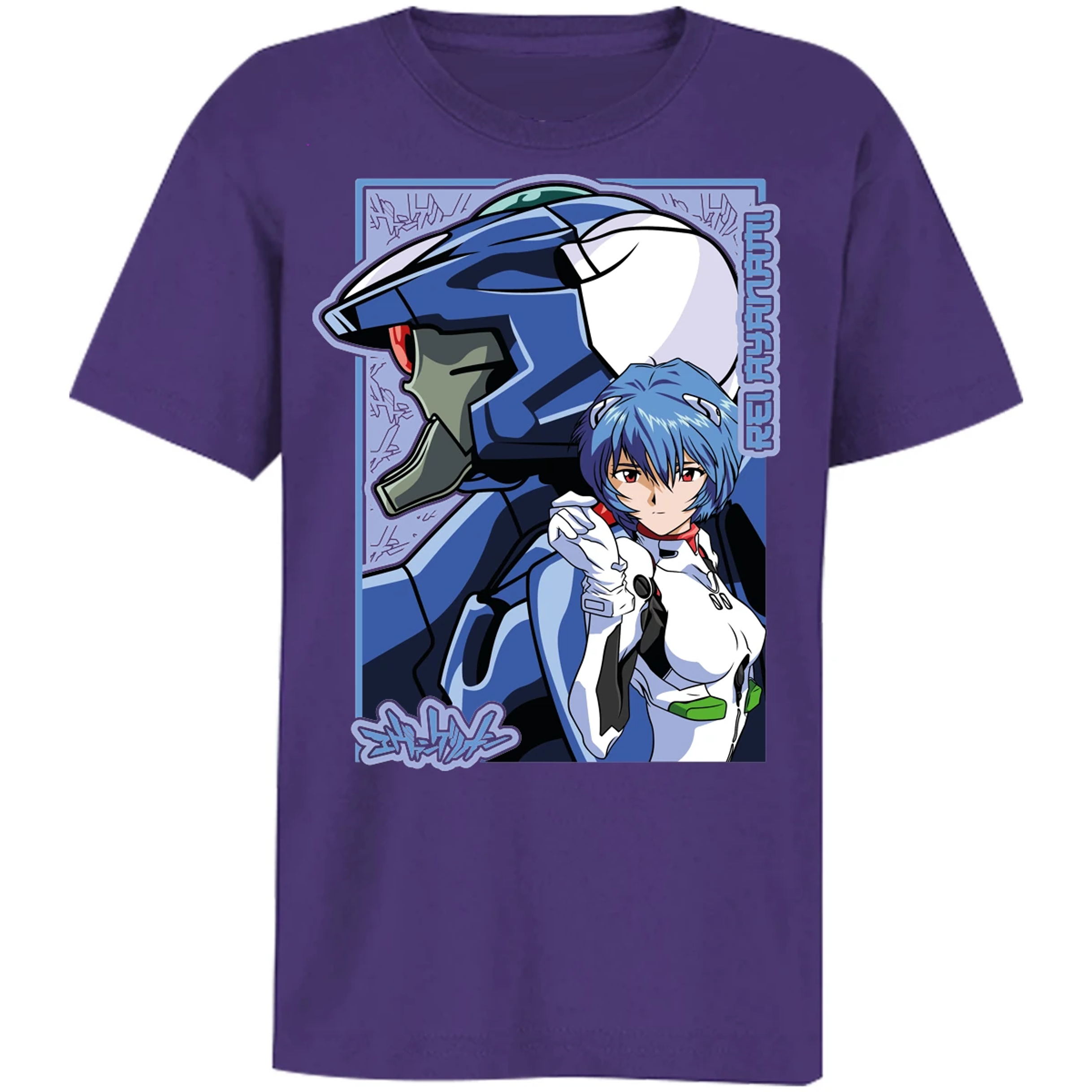 Playera Evangelion Rei Eva 02 para Niño 8