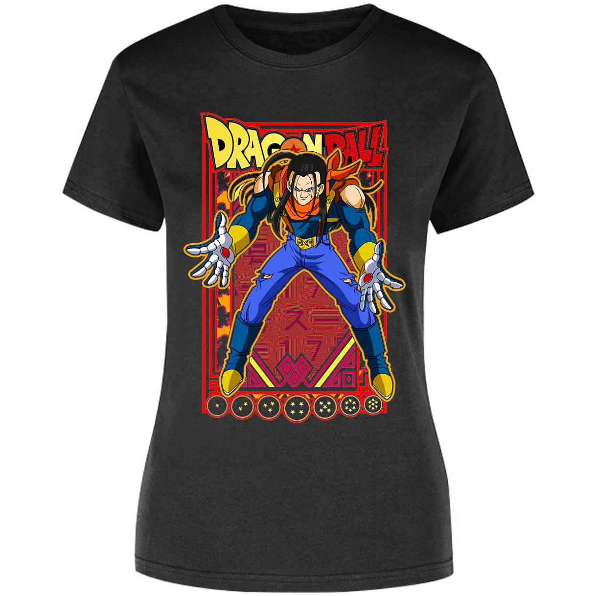 Blusa Dragon Ball Anime Androide 17 Blusa para Mujer 17