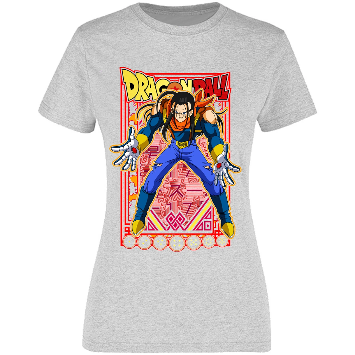 Blusa Dragon Ball Anime Androide 17 Blusa para Mujer 15