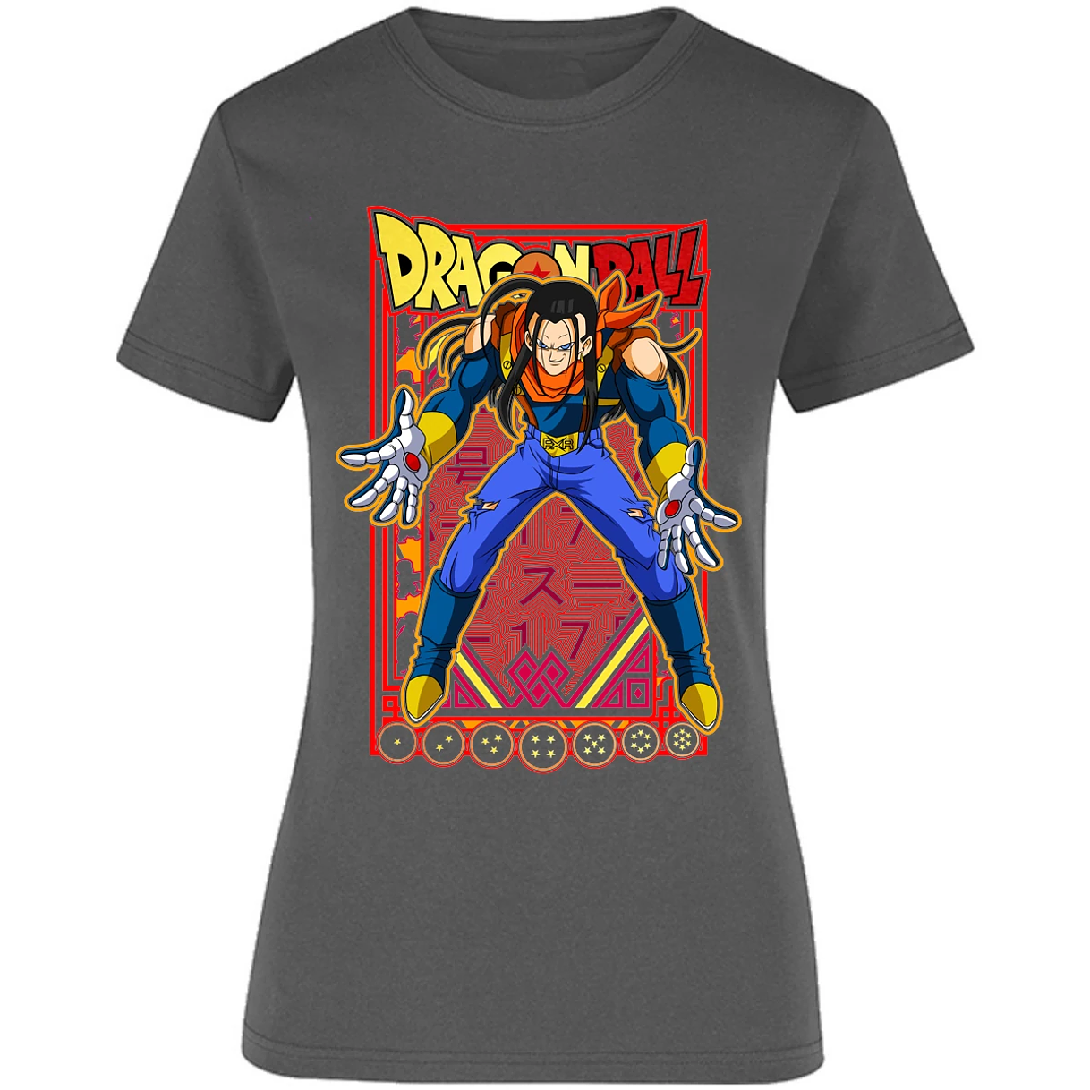 Blusa Dragon Ball Anime Androide 17 Blusa para Mujer 13