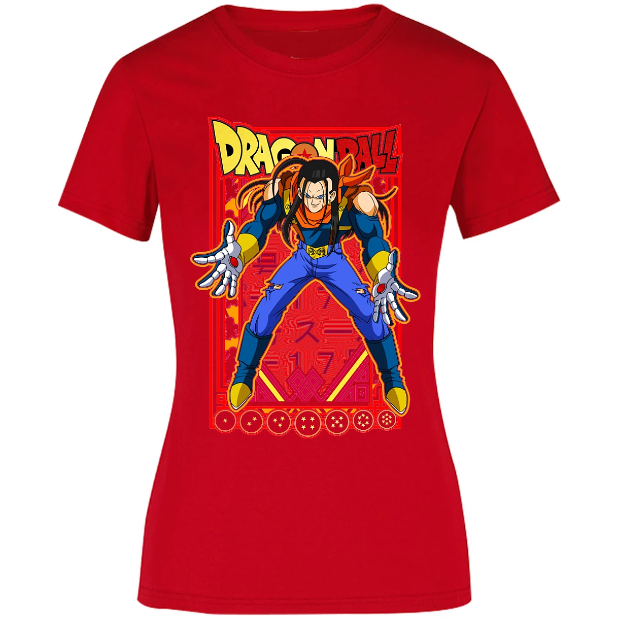 Blusa Dragon Ball Anime Androide 17 Blusa para Mujer 5