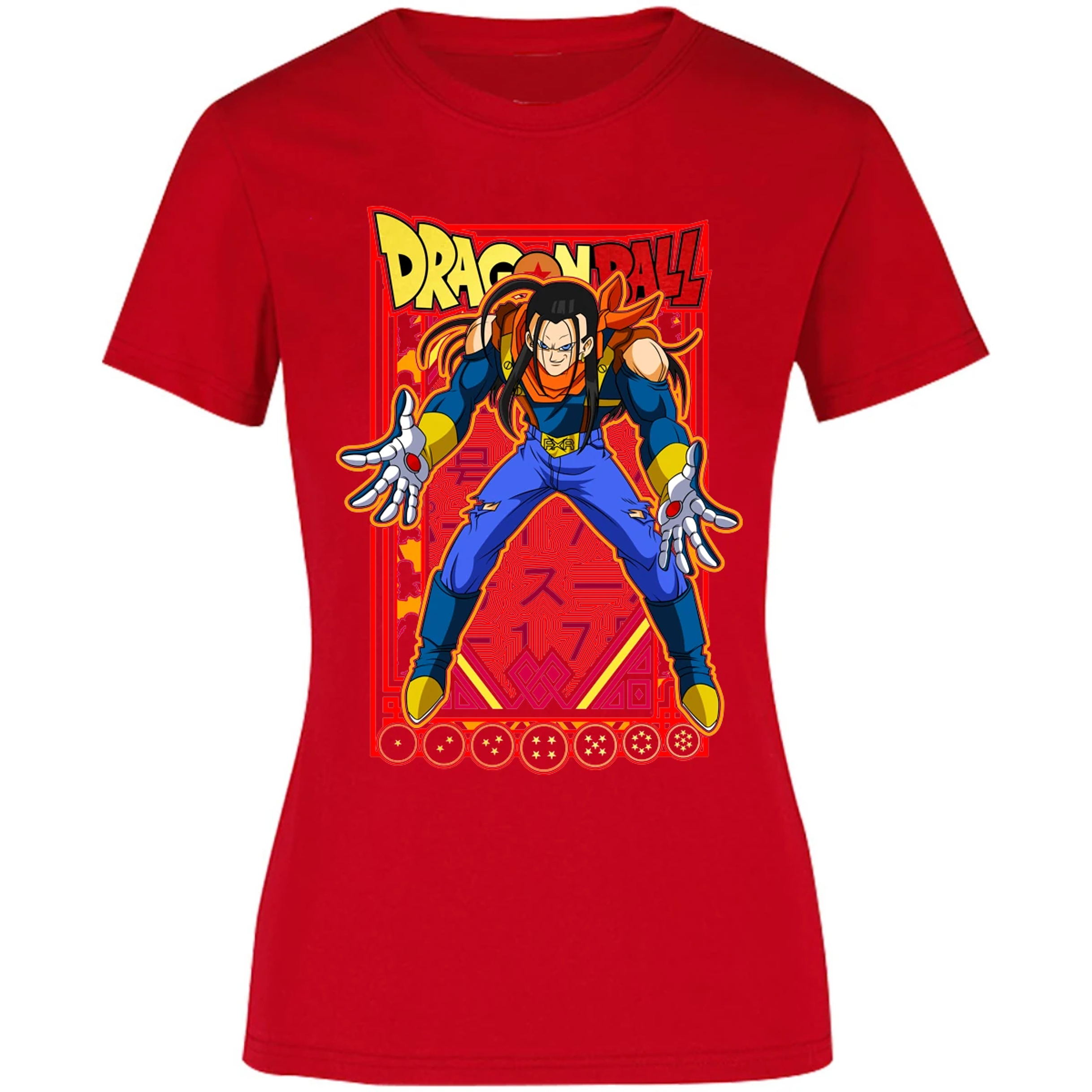Blusa Dragon Ball Anime Androide 17 Blusa para Mujer 5