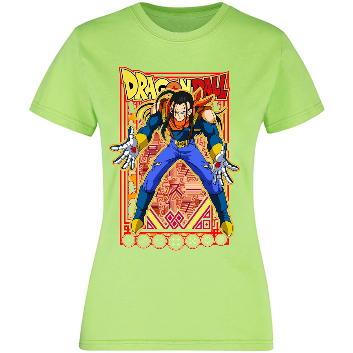 Blusa Dragon Ball Anime Androide 17 Blusa para Mujer 6