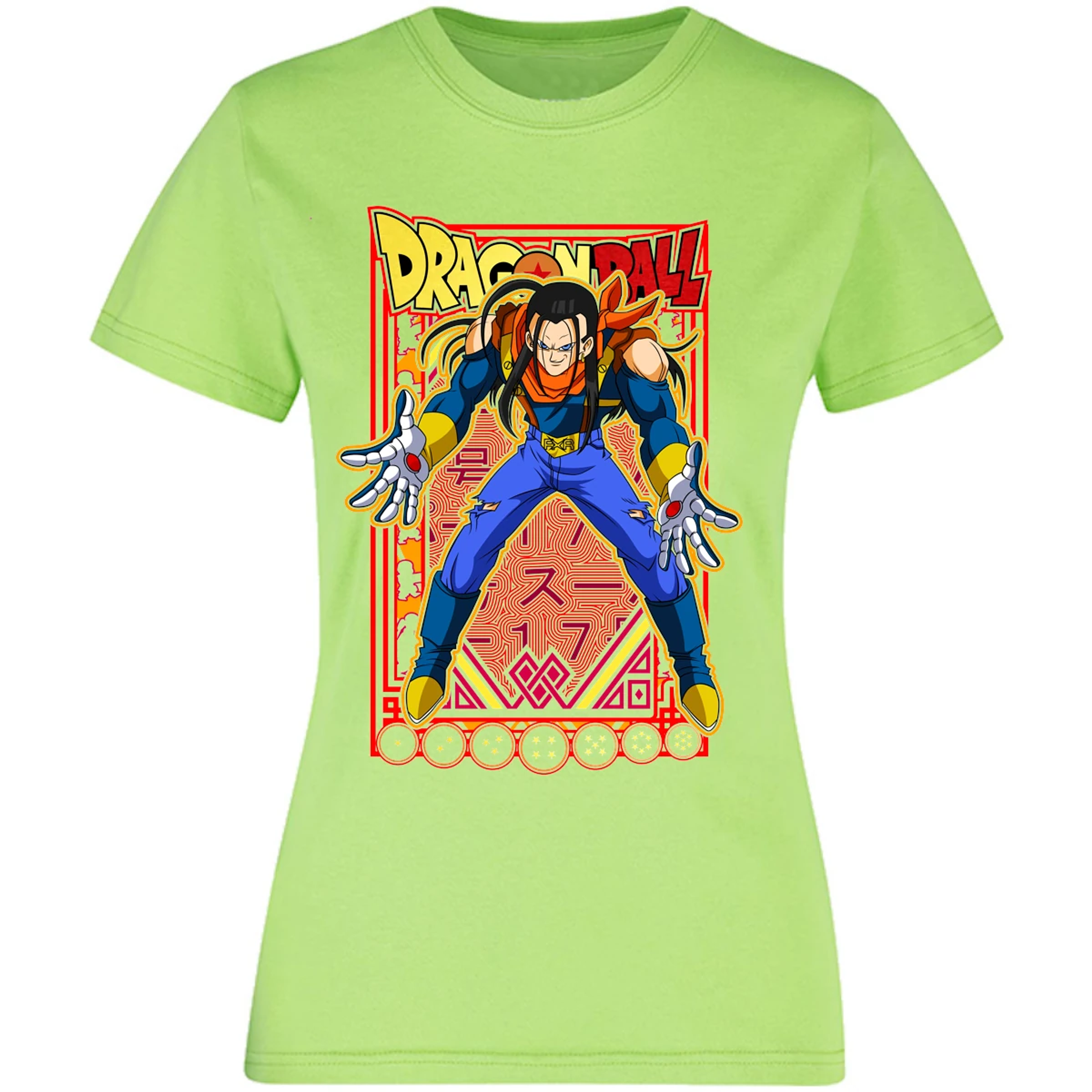 Blusa Dragon Ball Anime Androide 17 Blusa para Mujer 6