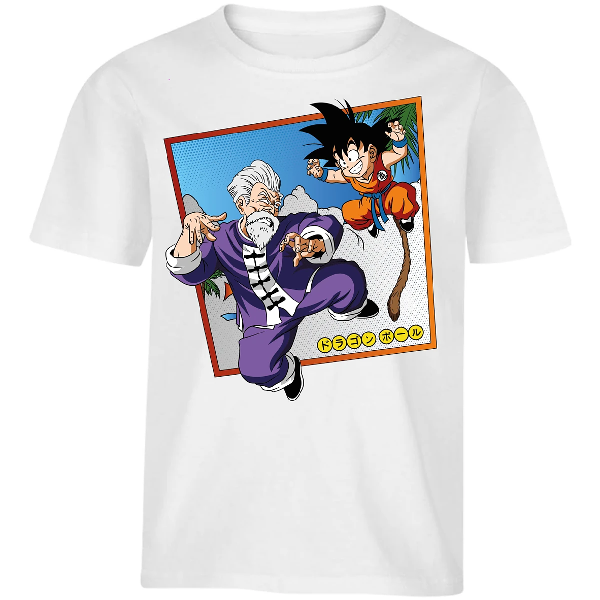 Playera Dragon Ball Goku Vs Jackie Shun para Niño 10
