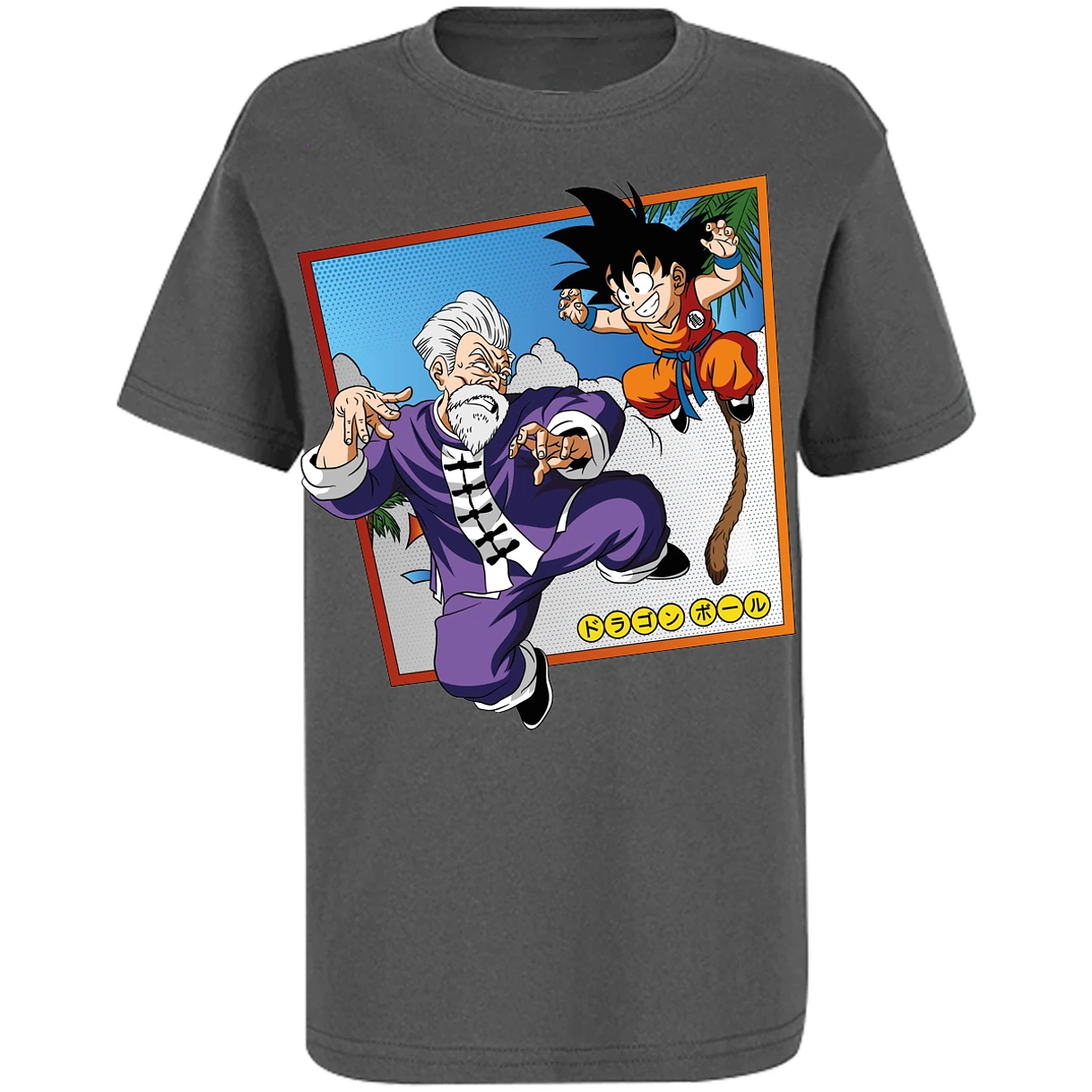 Playera Dragon Ball Goku Vs Jackie Shun para Niño 17