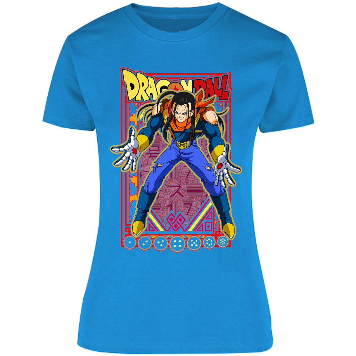 Blusa Dragon Ball Anime Androide 17 Blusa para Mujer 7
