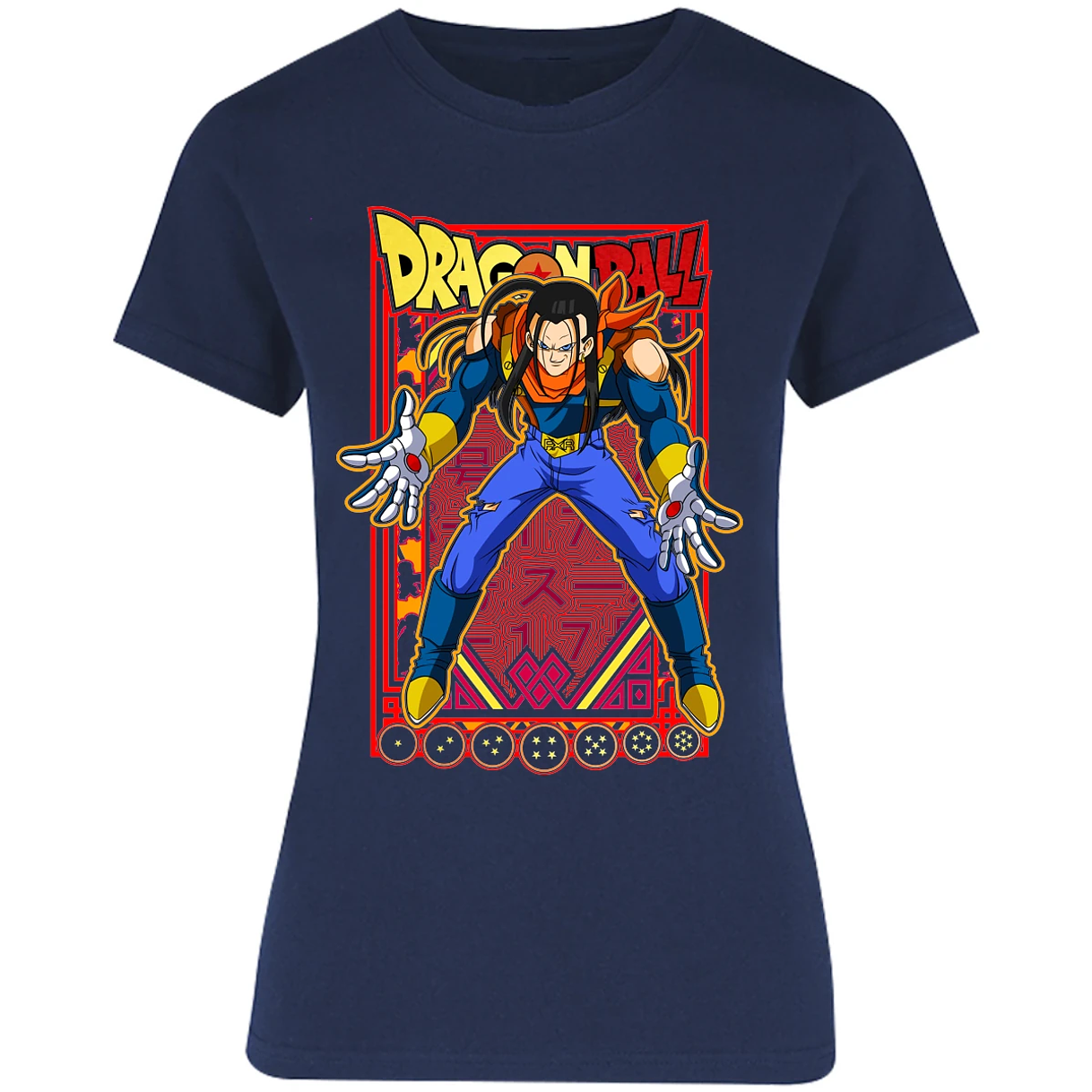 Blusa Dragon Ball Anime Androide 17 Blusa para Mujer 2