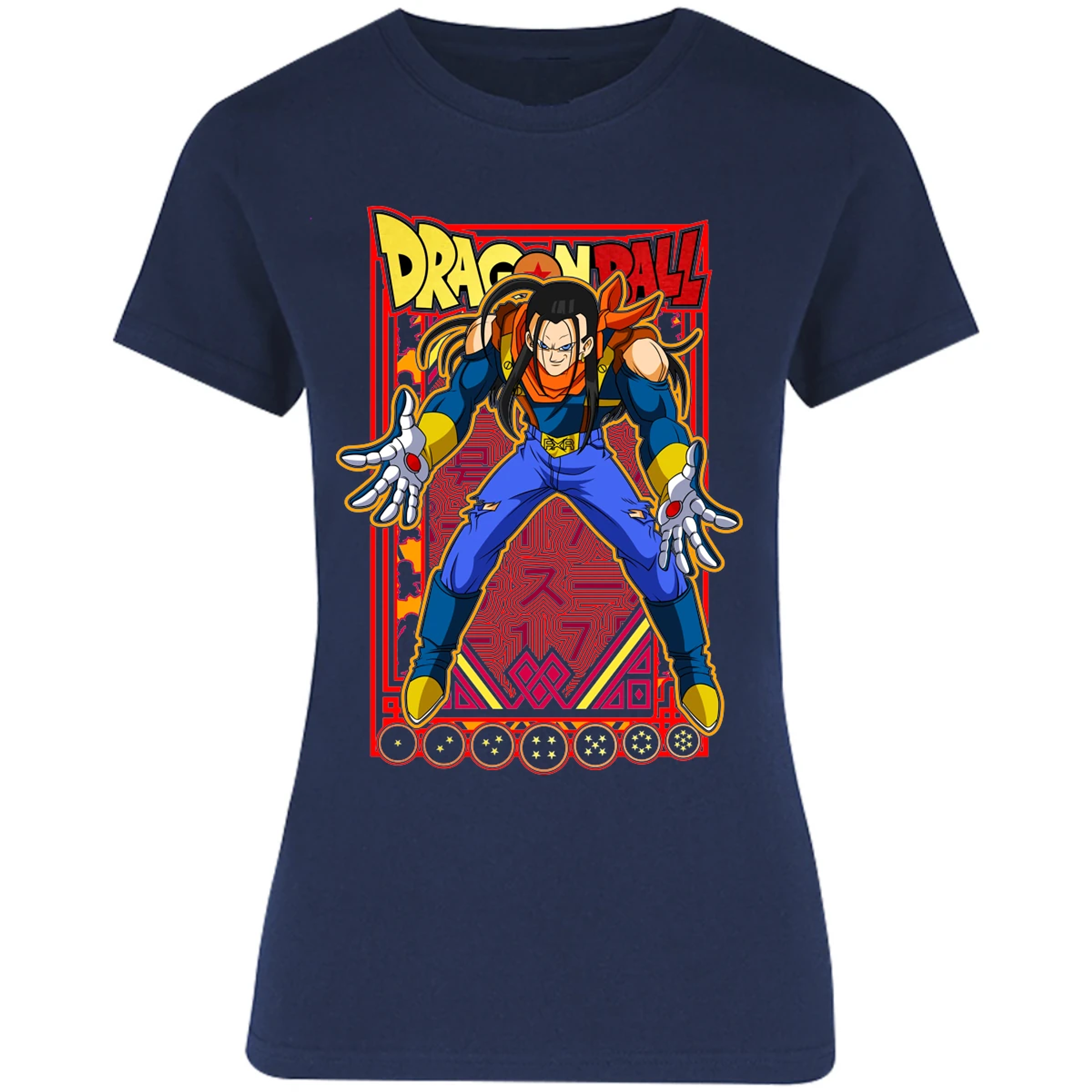 Blusa Dragon Ball Anime Androide 17 Blusa para Mujer 2