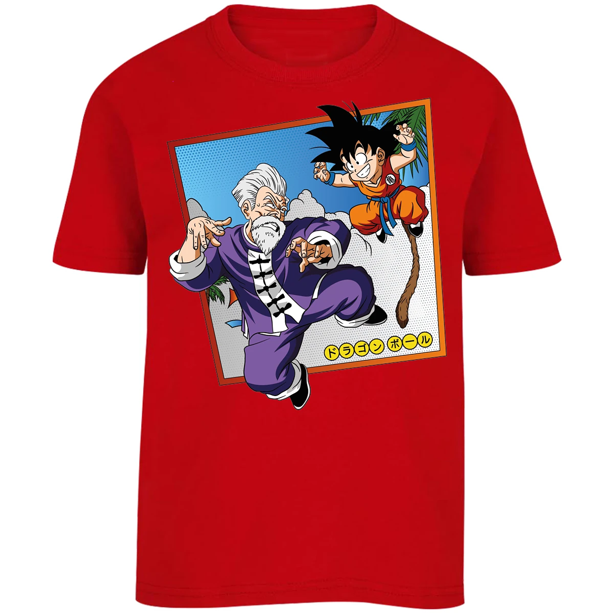 Playera Dragon Ball Goku Vs Jackie Shun para Niño 11
