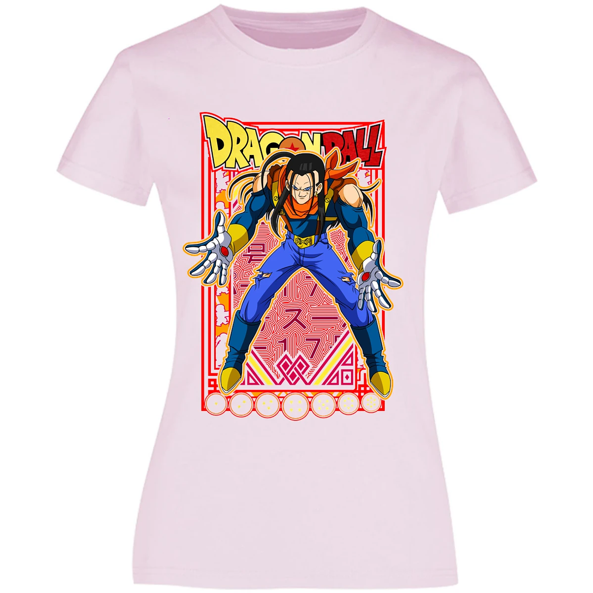 Blusa Dragon Ball Anime Androide 17 Blusa para Mujer 4