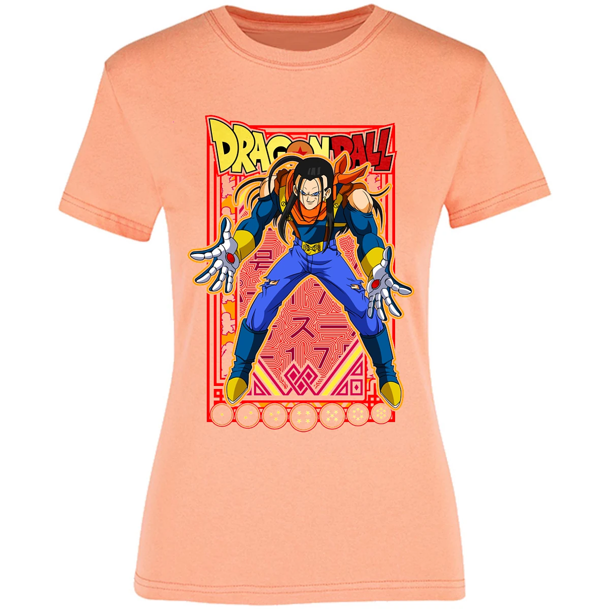 Blusa Dragon Ball Anime Androide 17 Blusa para Mujer 14
